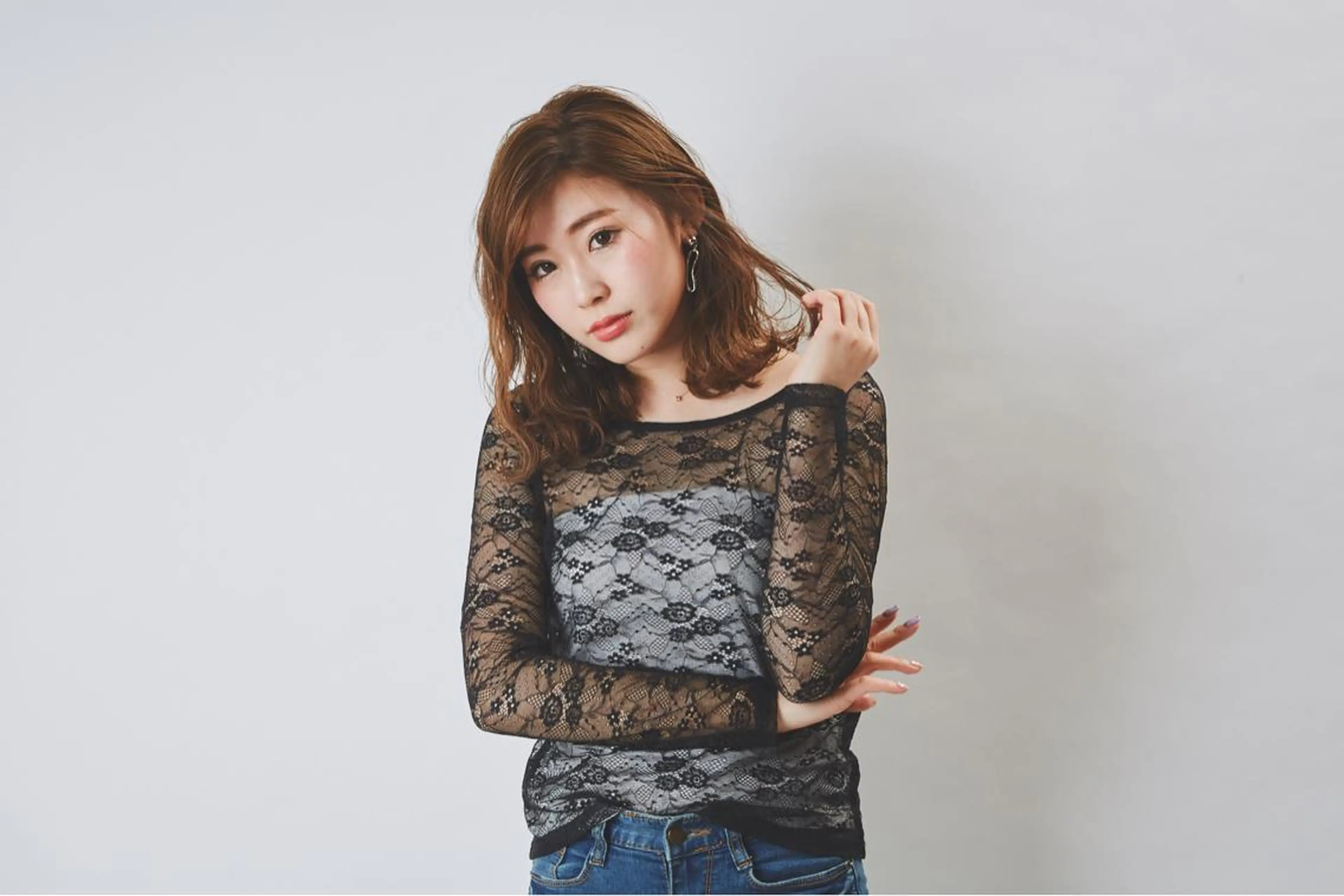 ミディアム カラー パーマ ヘアアレンジ メンズ キッズ ネイル マツエク・マツパ アティリー 西梅田のヘアスタイル