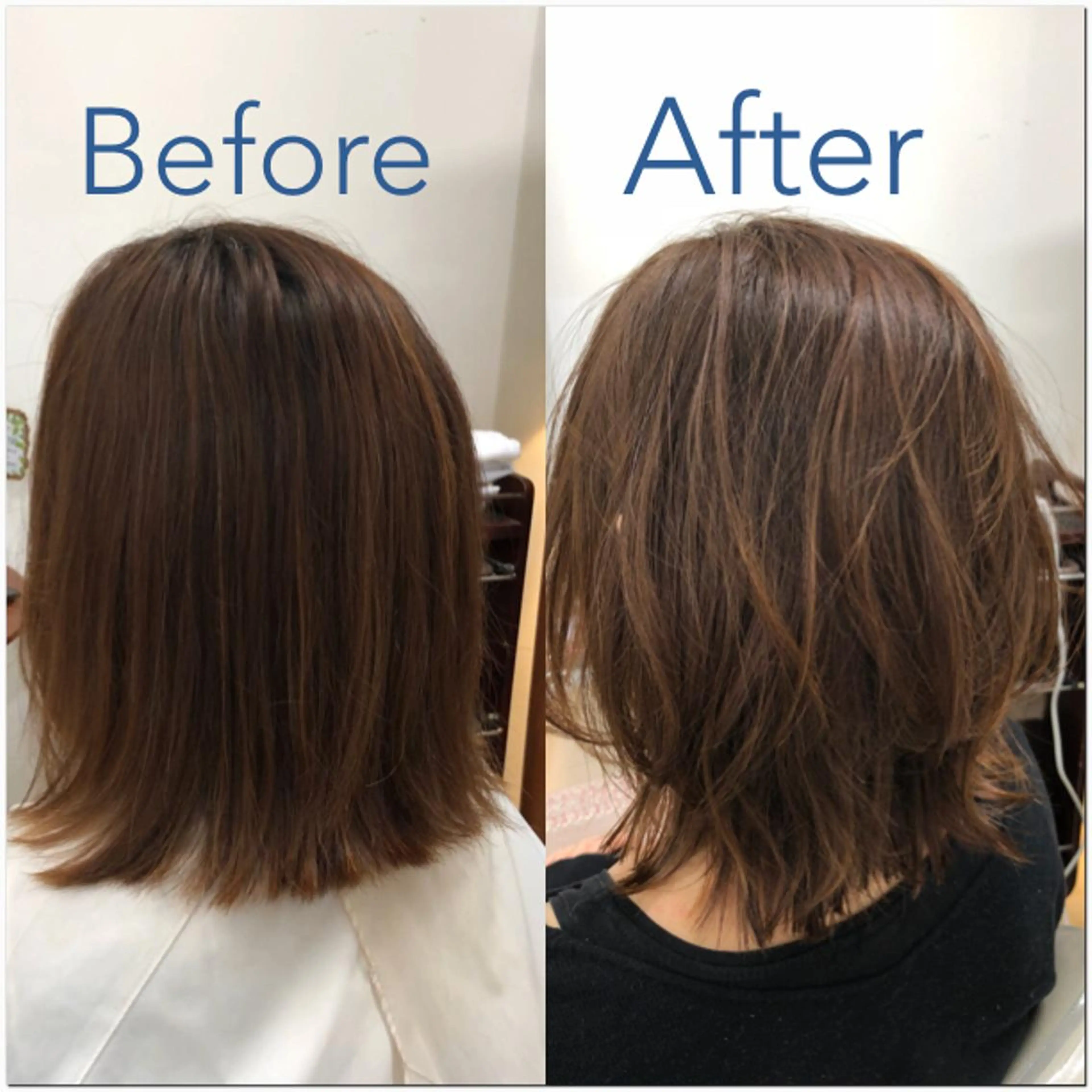 ミディアム 岩出 俊のヘアスタイル