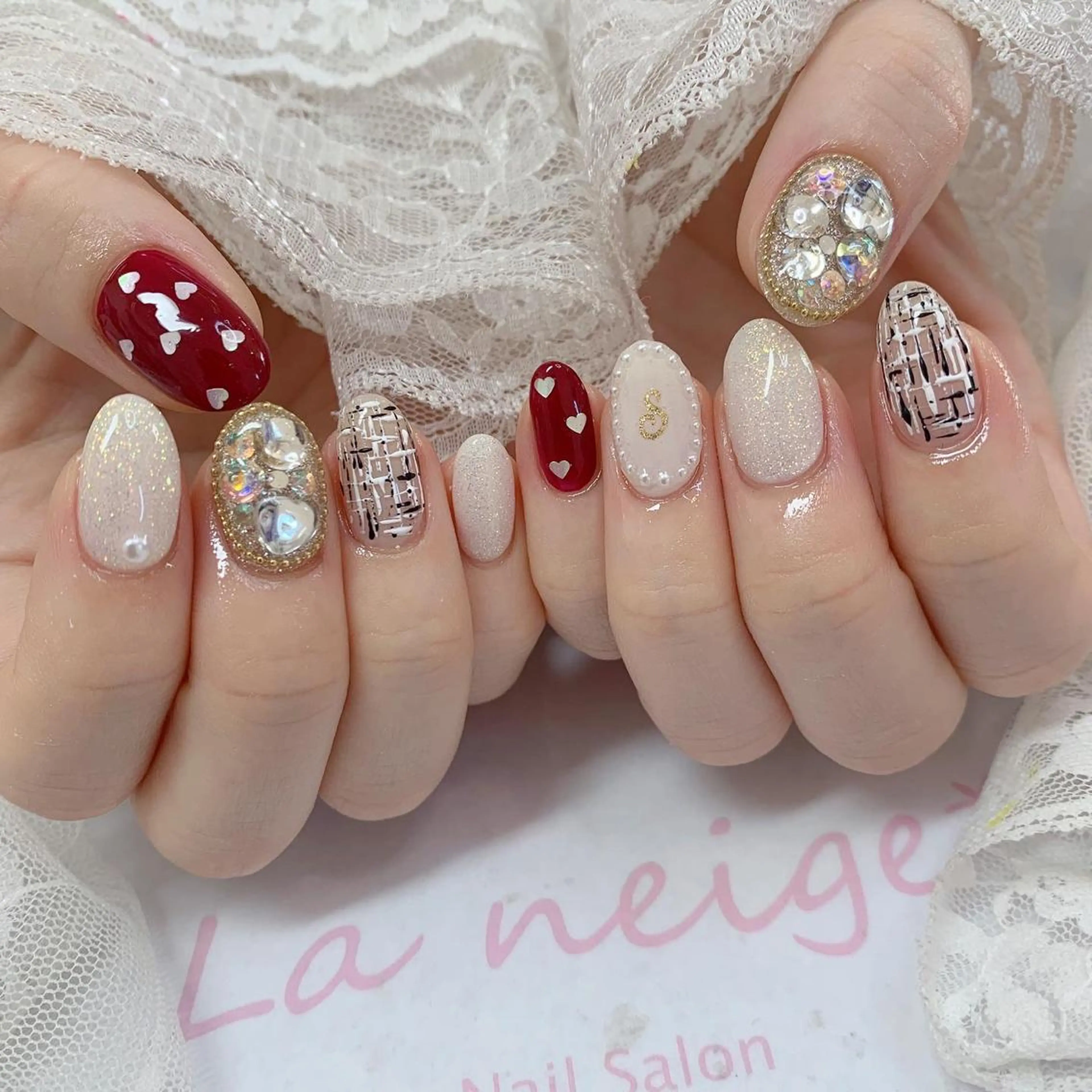 ネイル ハンドネイル La neige* yuki 🥯🍑のネイルデザイン