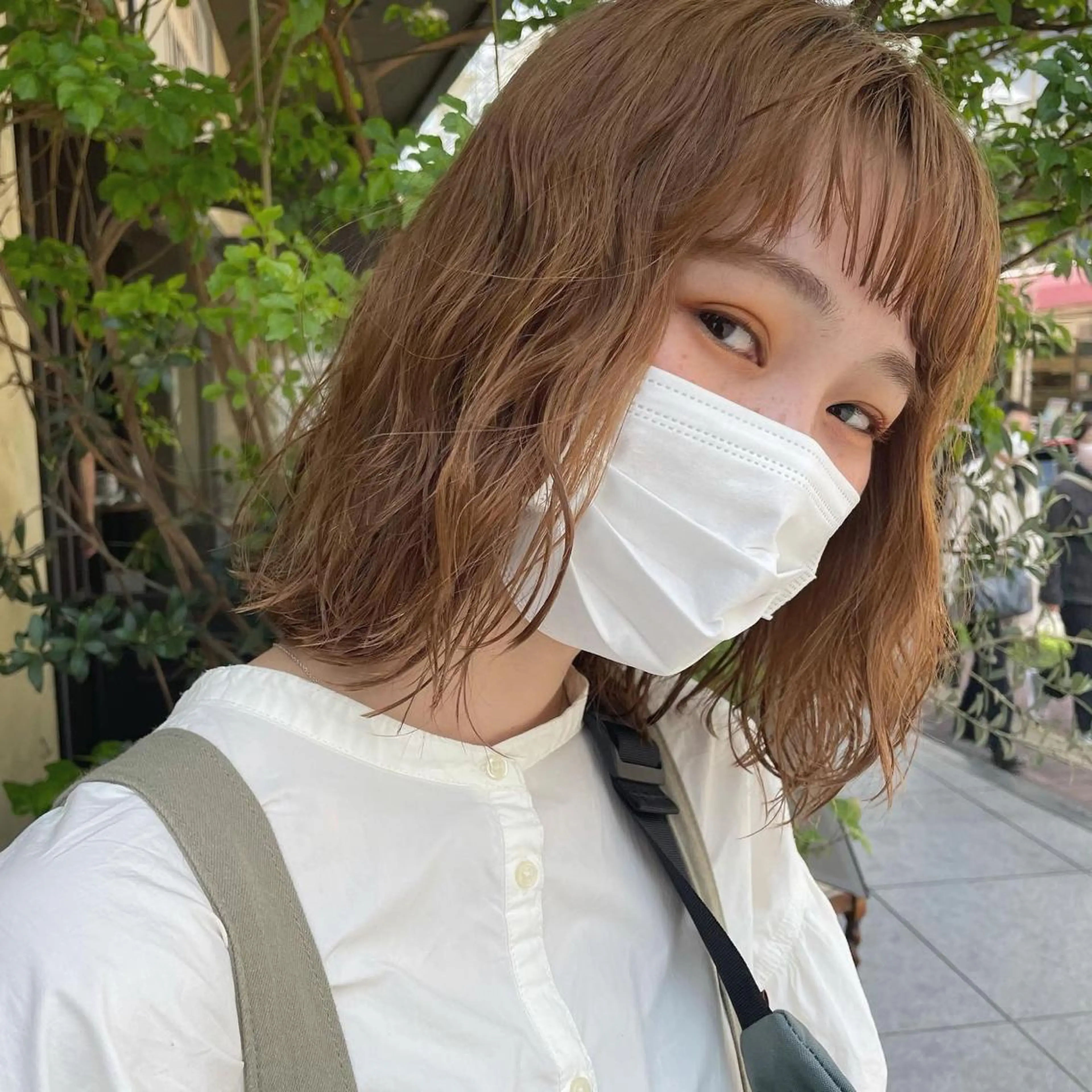 ミディアム ヘアカラー 韓国ヘア🦋 MIYUのヘアスタイル