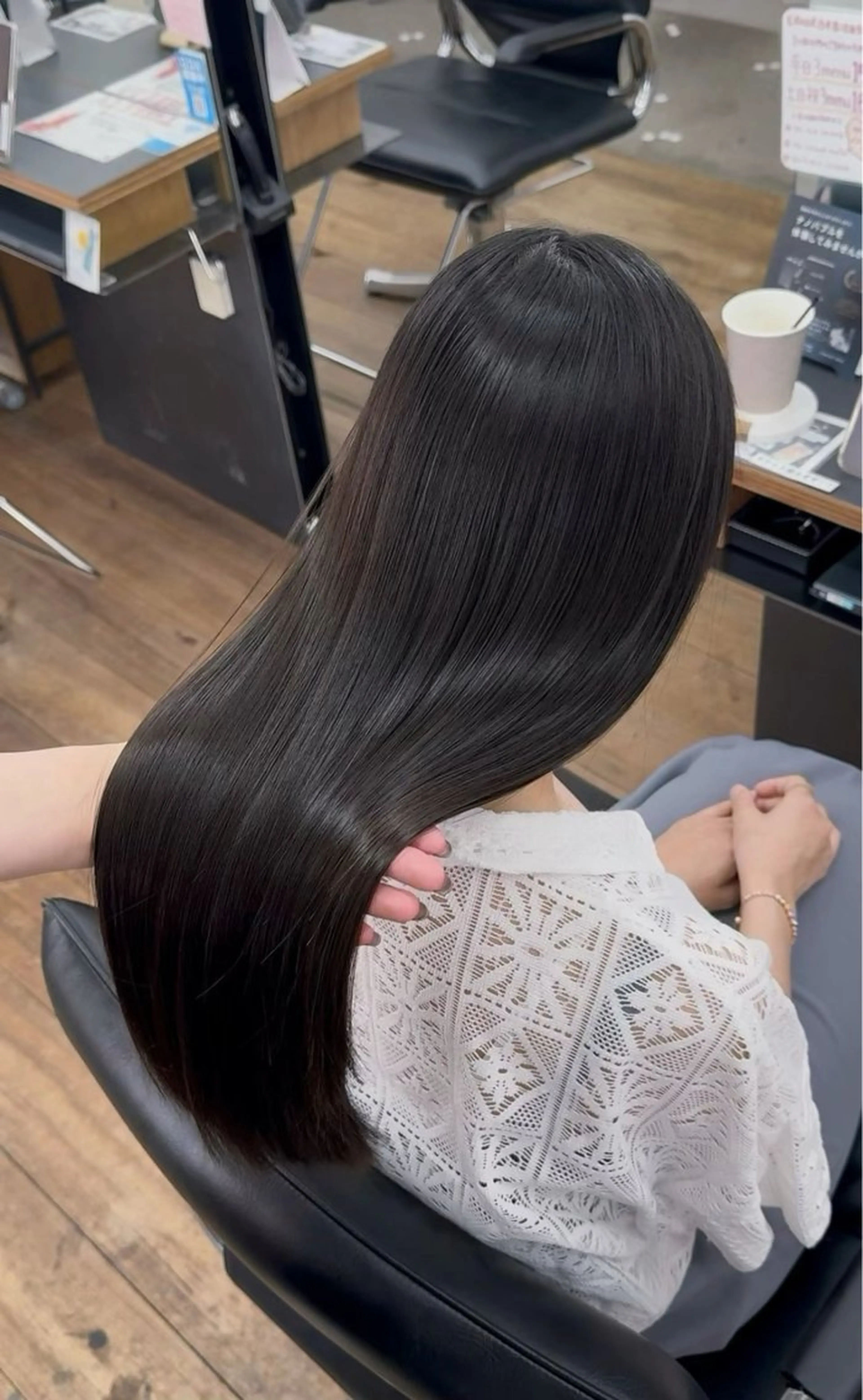 ロング 縮毛矯正 トリートメント Ryoya /ラーム乃木店のヘアスタイル