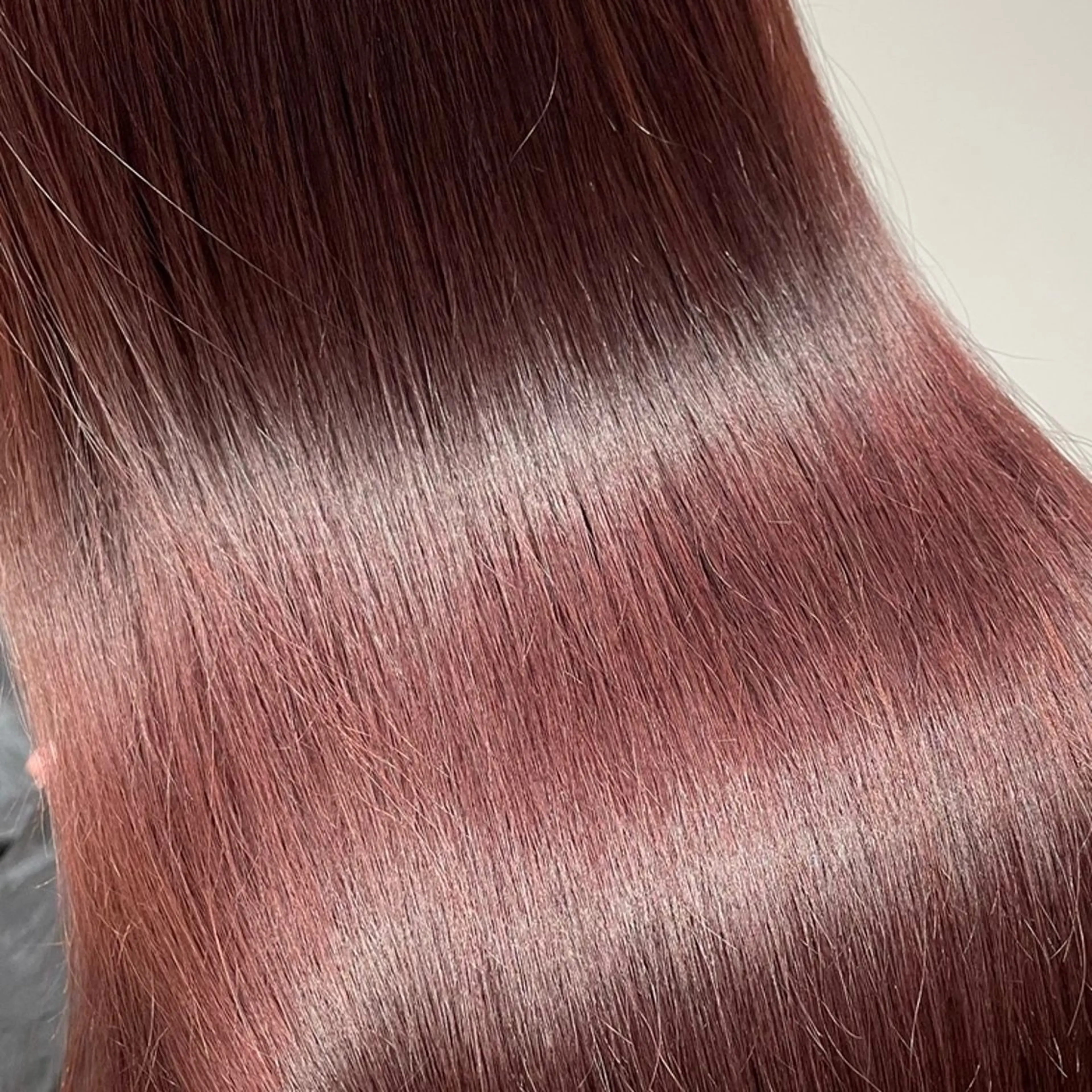 ロング カラー レッドカラー 🇰🇷韓国風くびれ ヘア🇰🇷中村優大のヘアスタイル