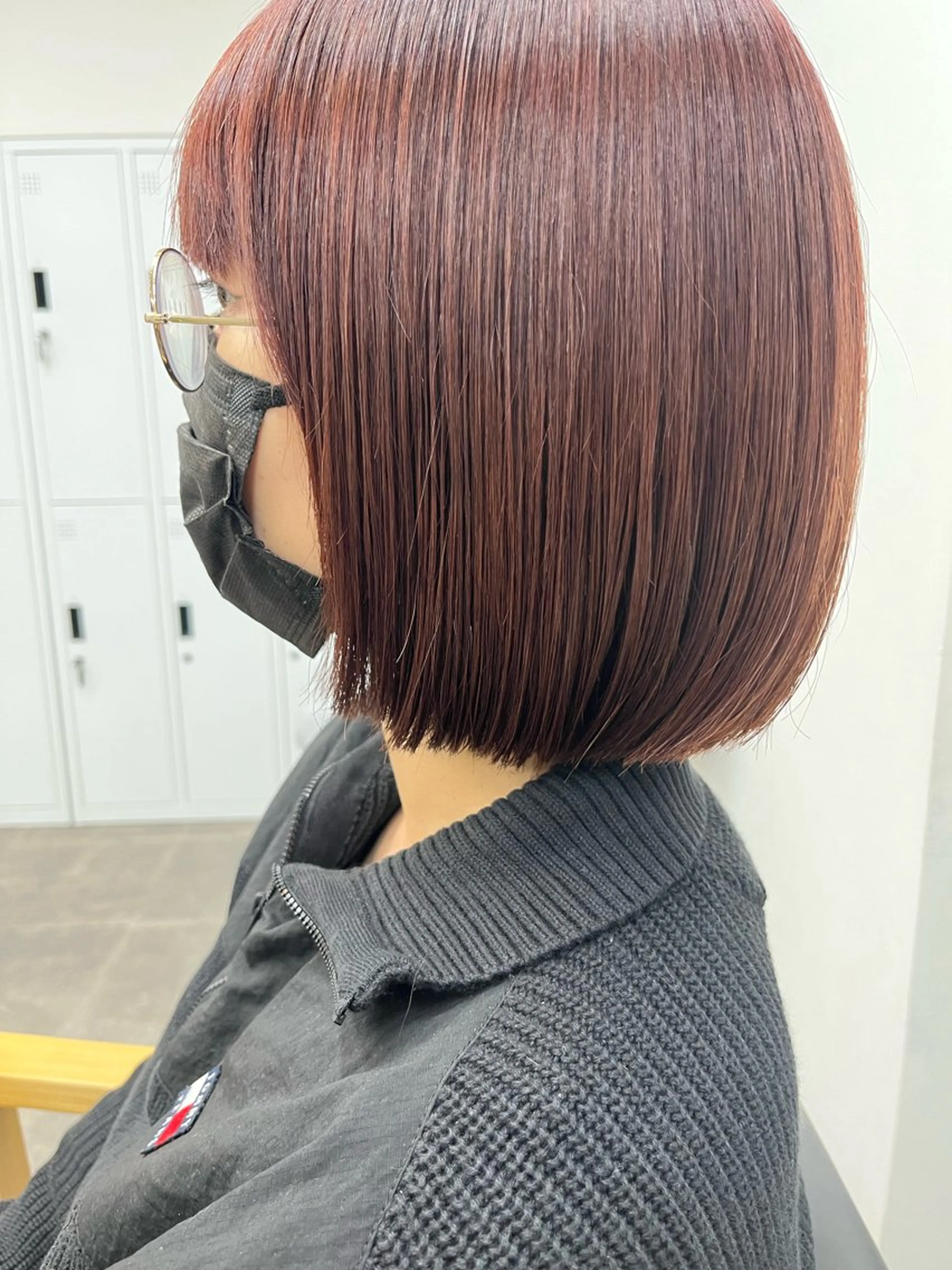 ショート カラー レッドカラー 0choir 髪質改善&ヘッドスパ　川崎所属・e miのヘアスタイル