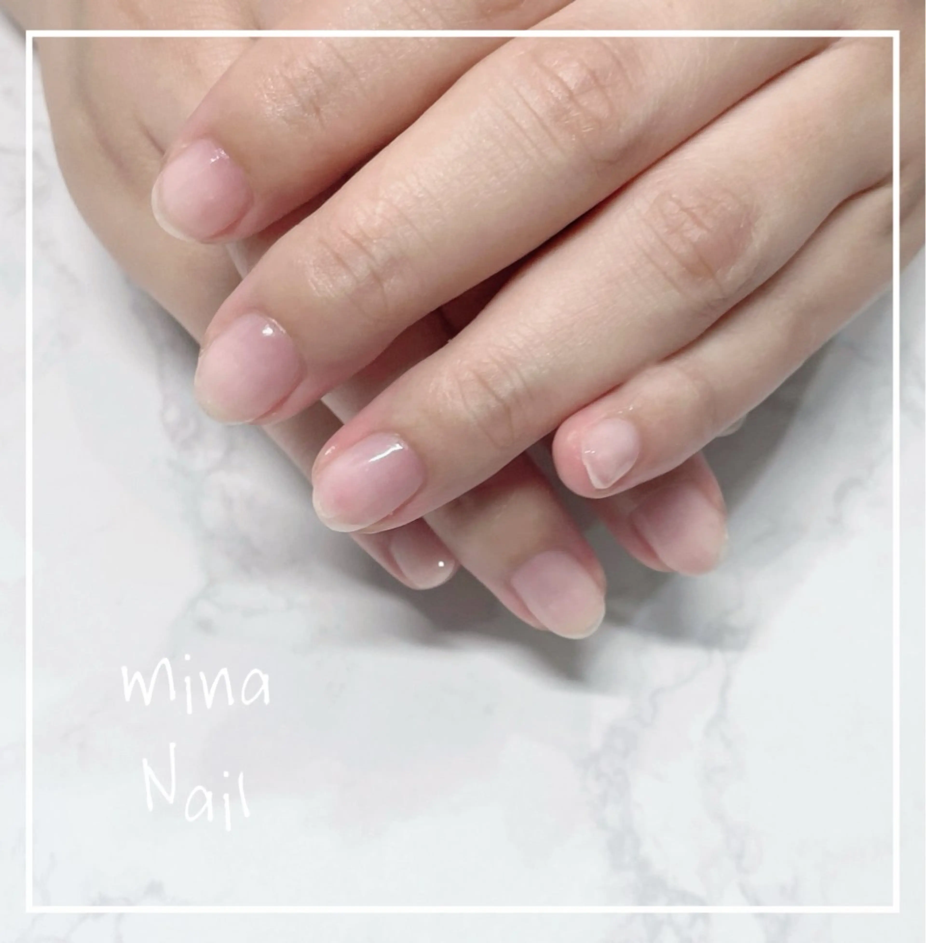 ネイル クリアネイル ジェルネイル mina Nailのネイルデザイン