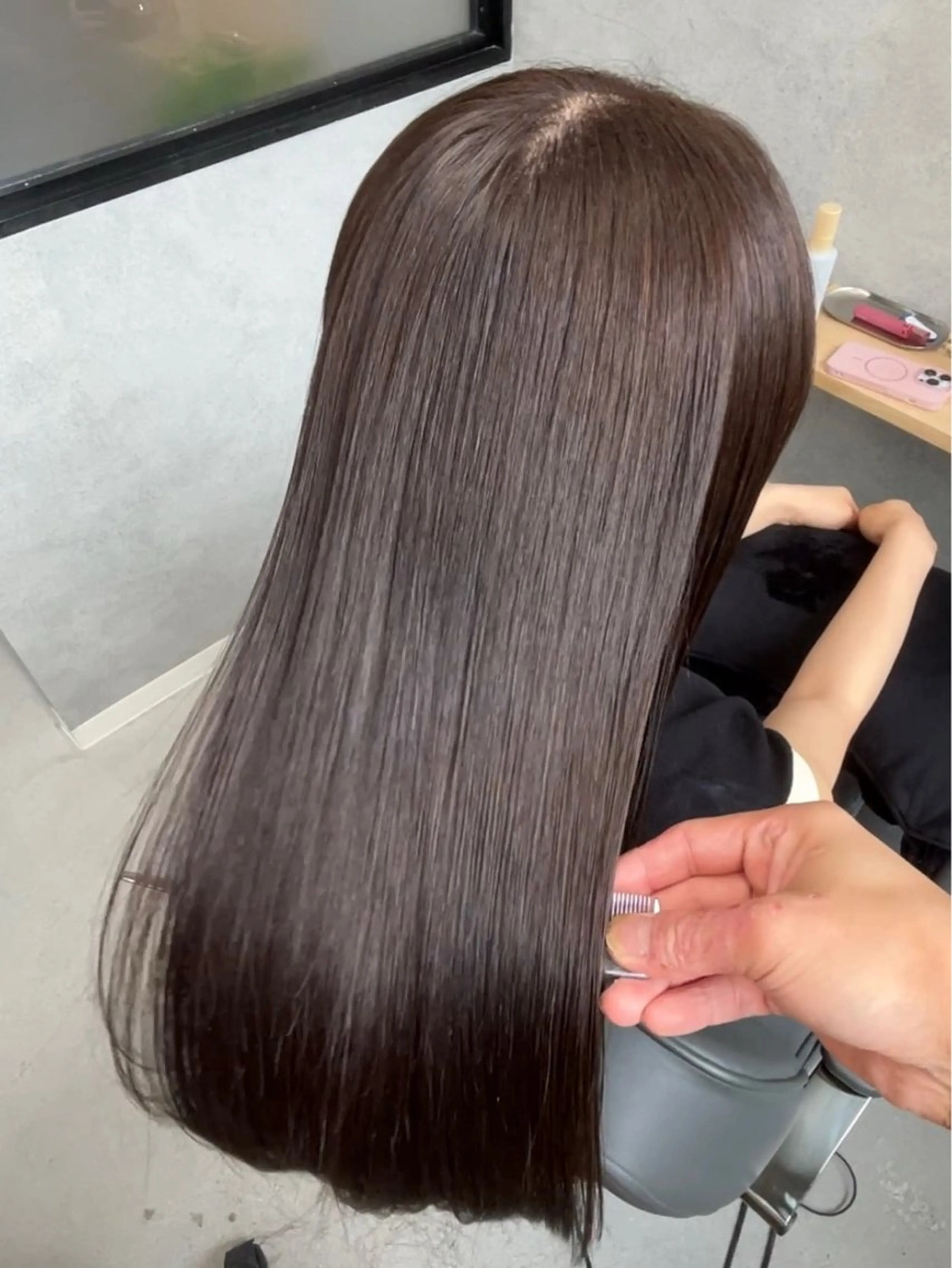 ミディアム 縮毛矯正専門家/ 髪質改善/店長辻部のヘアスタイル