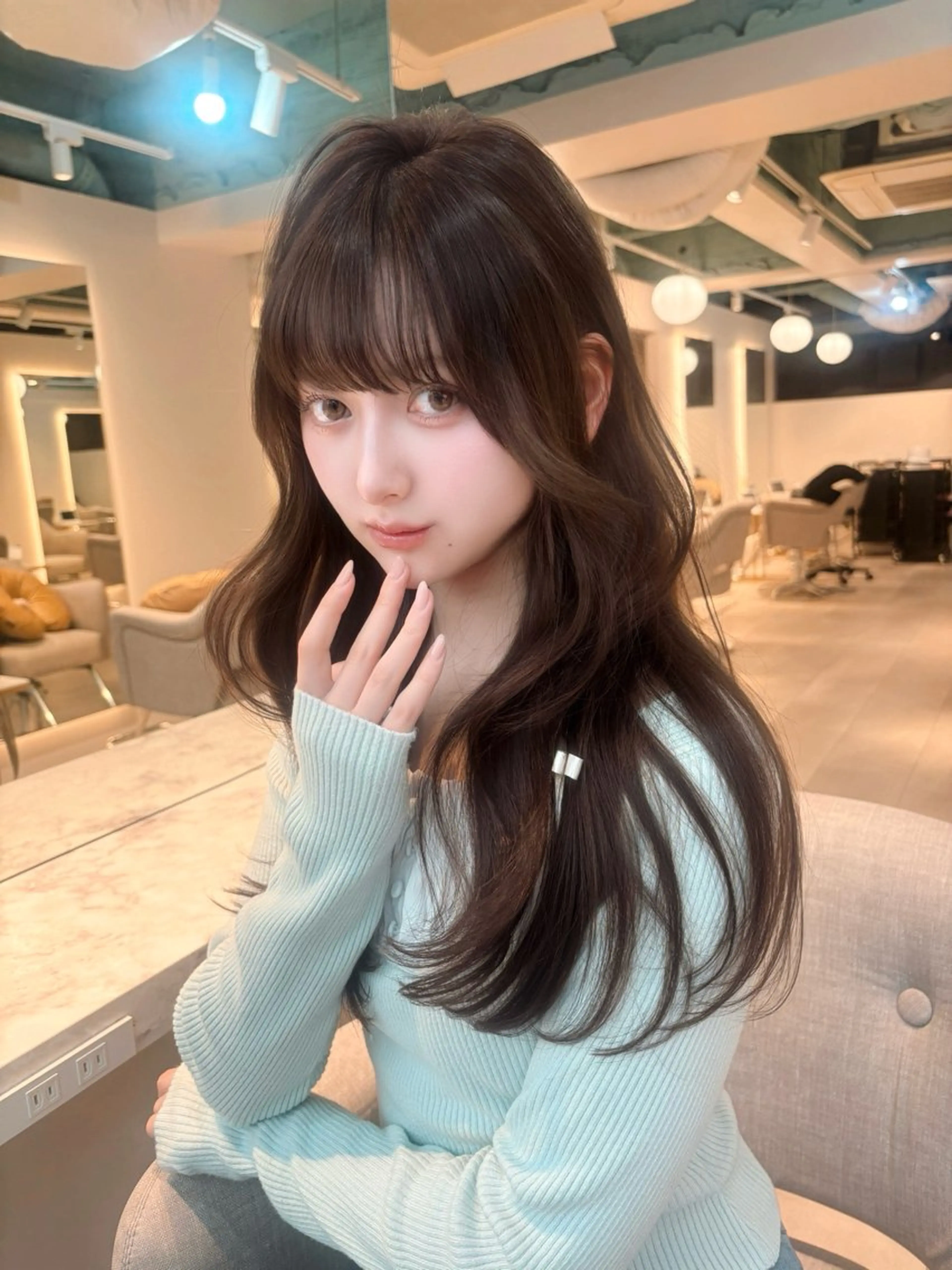 ロング レイヤーカット/ 韓国girly🤍楓のヘアスタイル