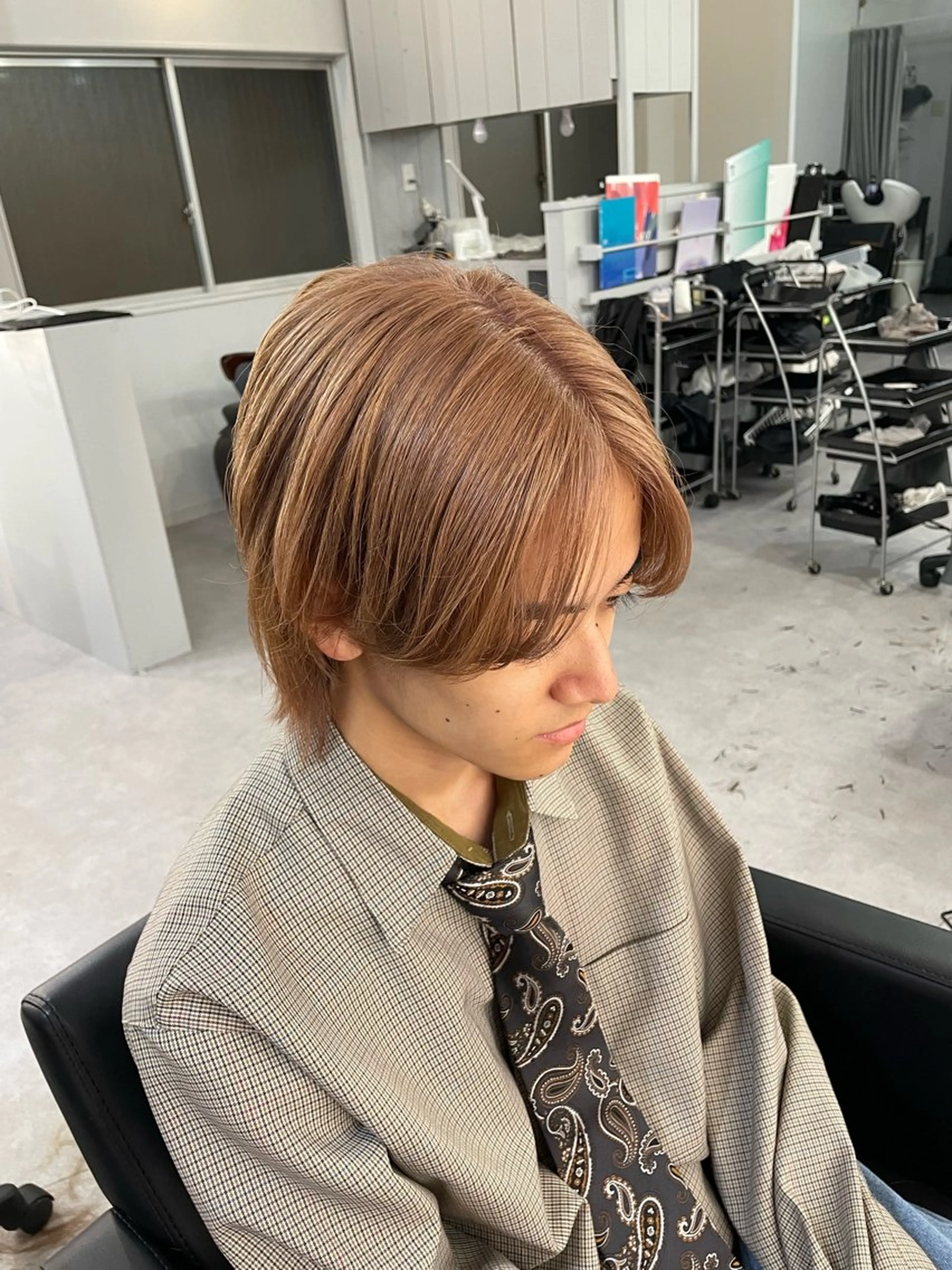 カラー メンズ Cielro【 シェイロ 】所属・Cielro/ダブル カラー/西田咲希のヘアスタイル