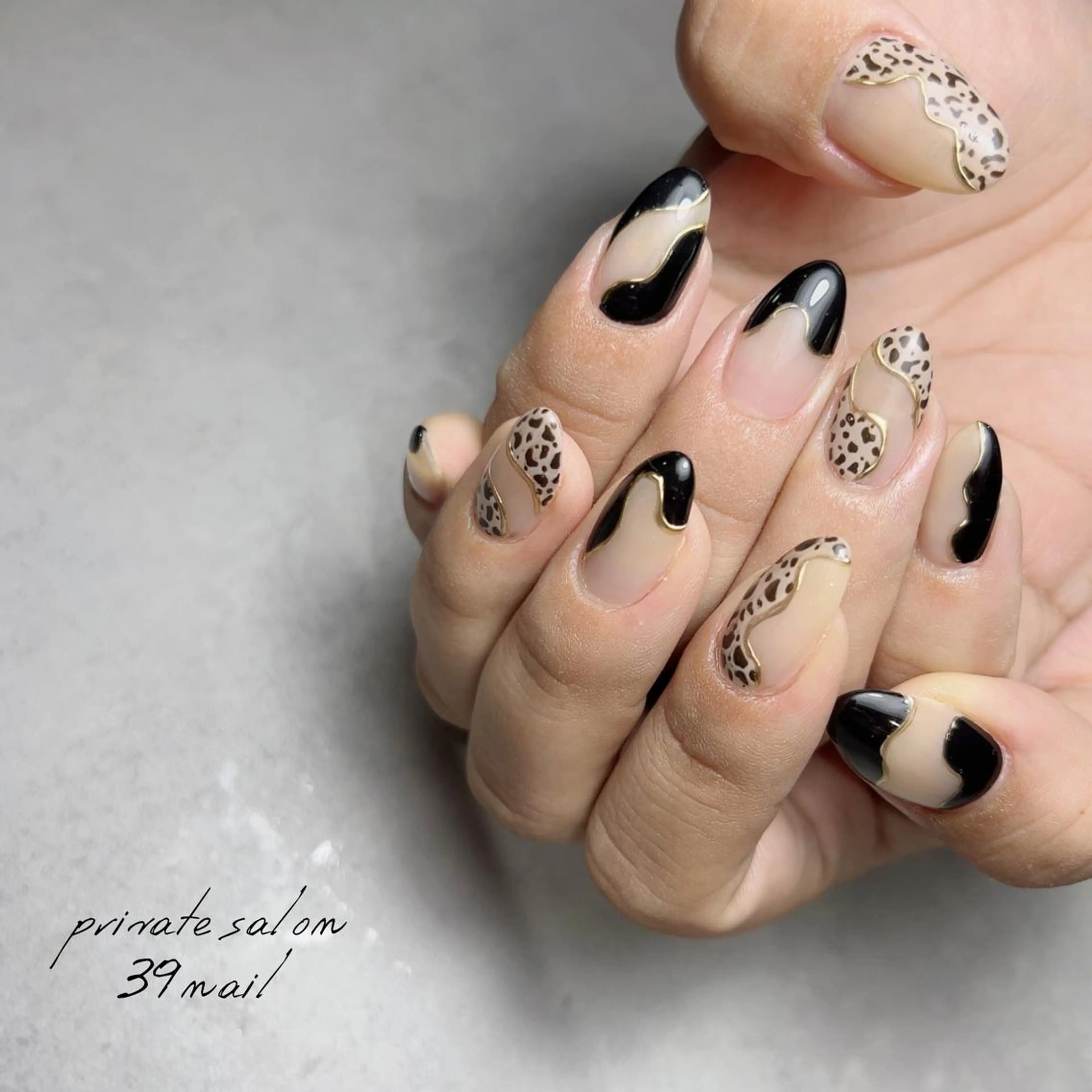 ミディアム ネイル ハンドネイル 京橋 【39nail】のネイルデザイン