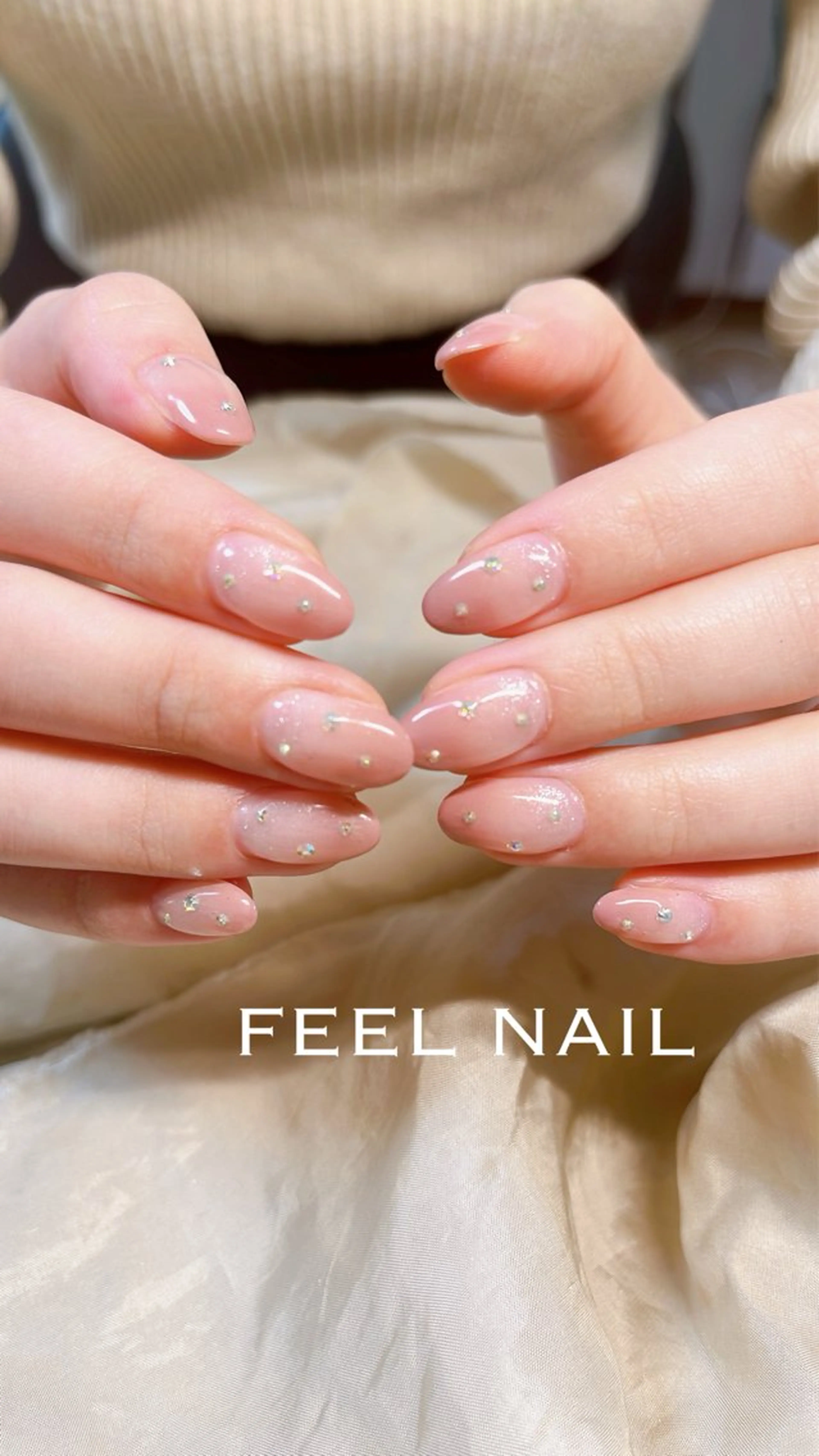 ネイル キラキラネイル マグネットネイル 秋好 悠のネイルデザイン