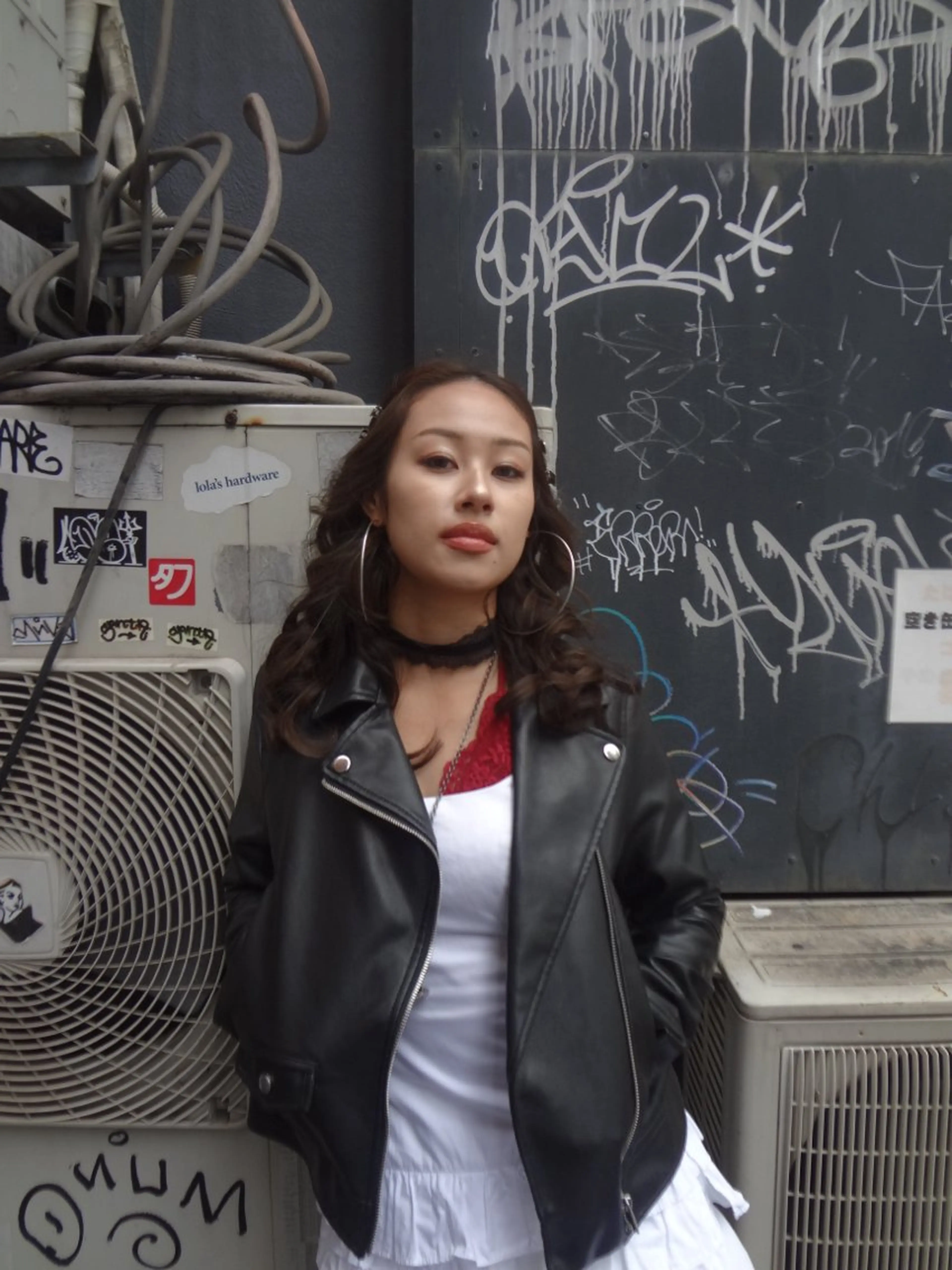 ロング カラー ヘアアレンジ 廣野 芽唯奈のヘアスタイル