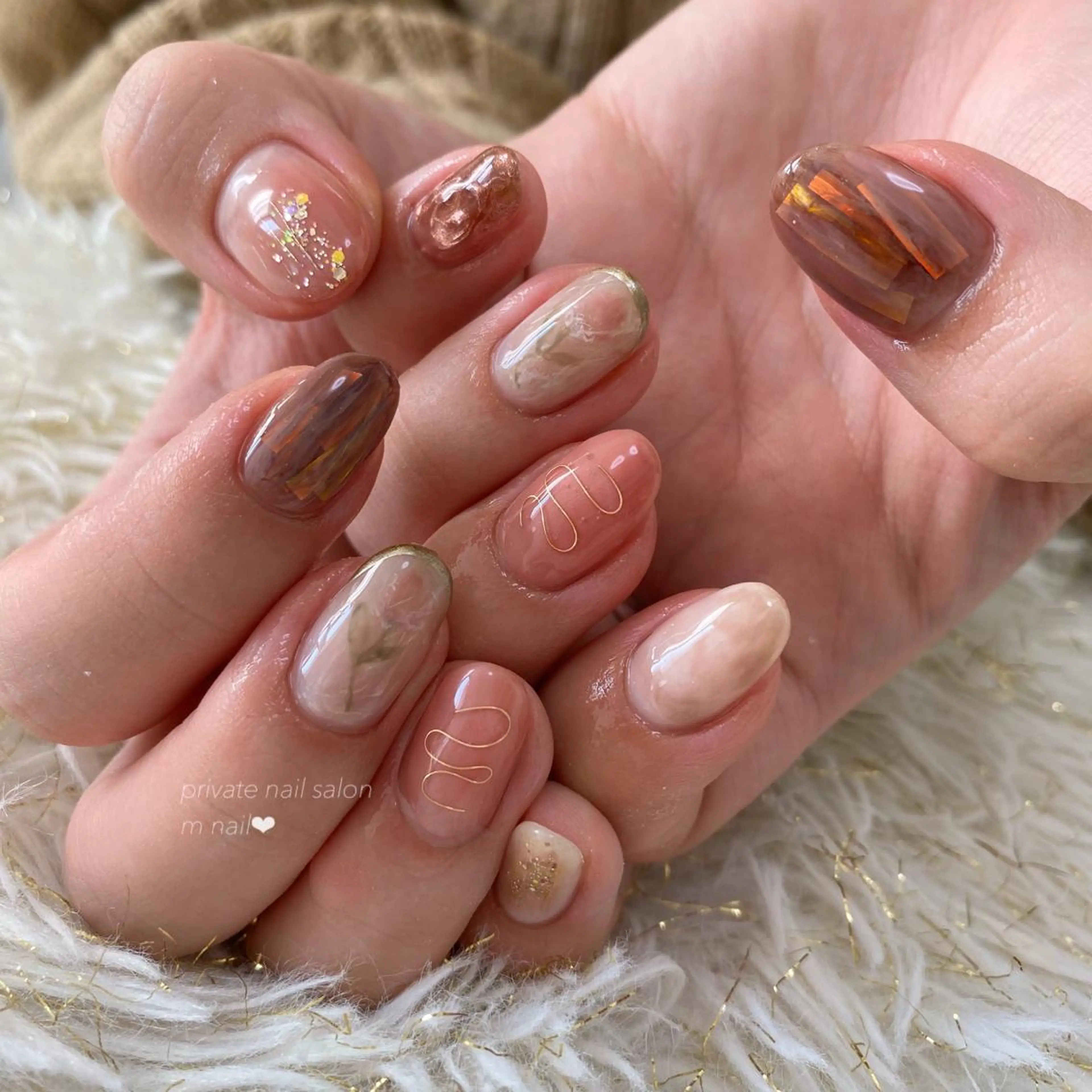 ネイル 持ち込み ハンドネイル 小河原 舞のネイルデザイン