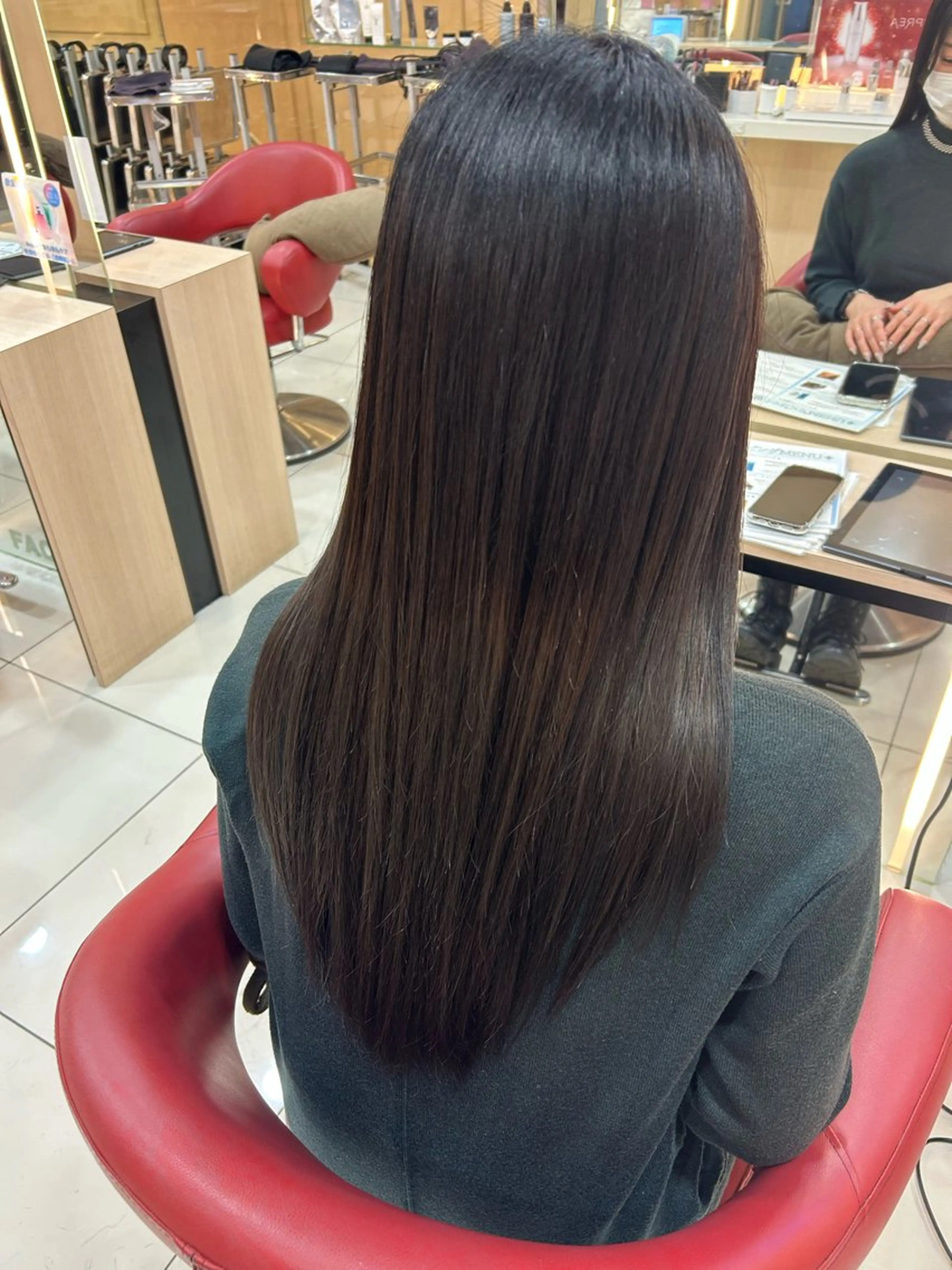 ロング カラー ヘアカラー トリートメント たけだゆめ ダブルカラーのヘアスタイル