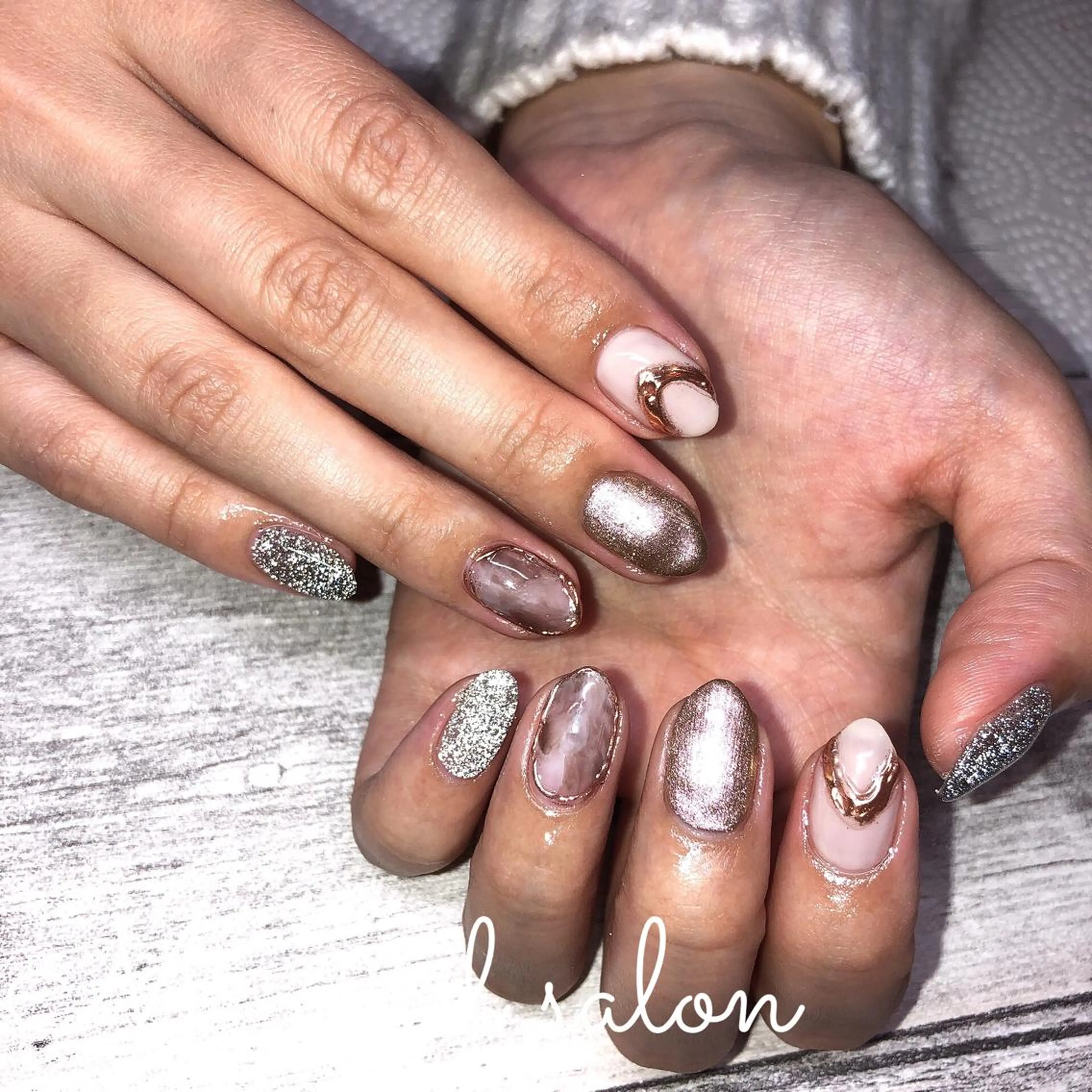 ネイル 冬ネイル クリスマス M_nail salon所属・M_ nail salonのネイルデザイン