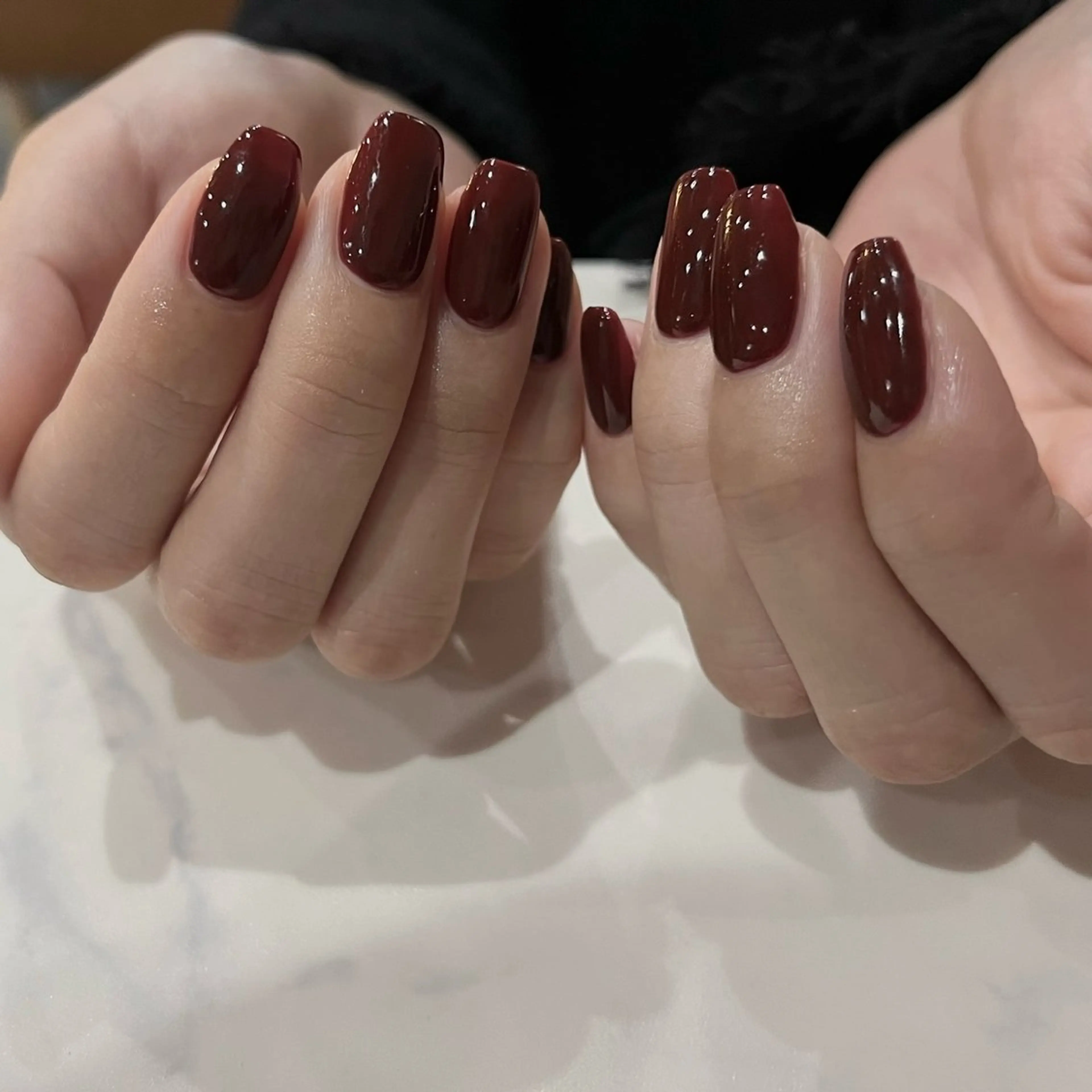 ネイル ボルドー ハンドネイル scré as Ételのネイルデザイン