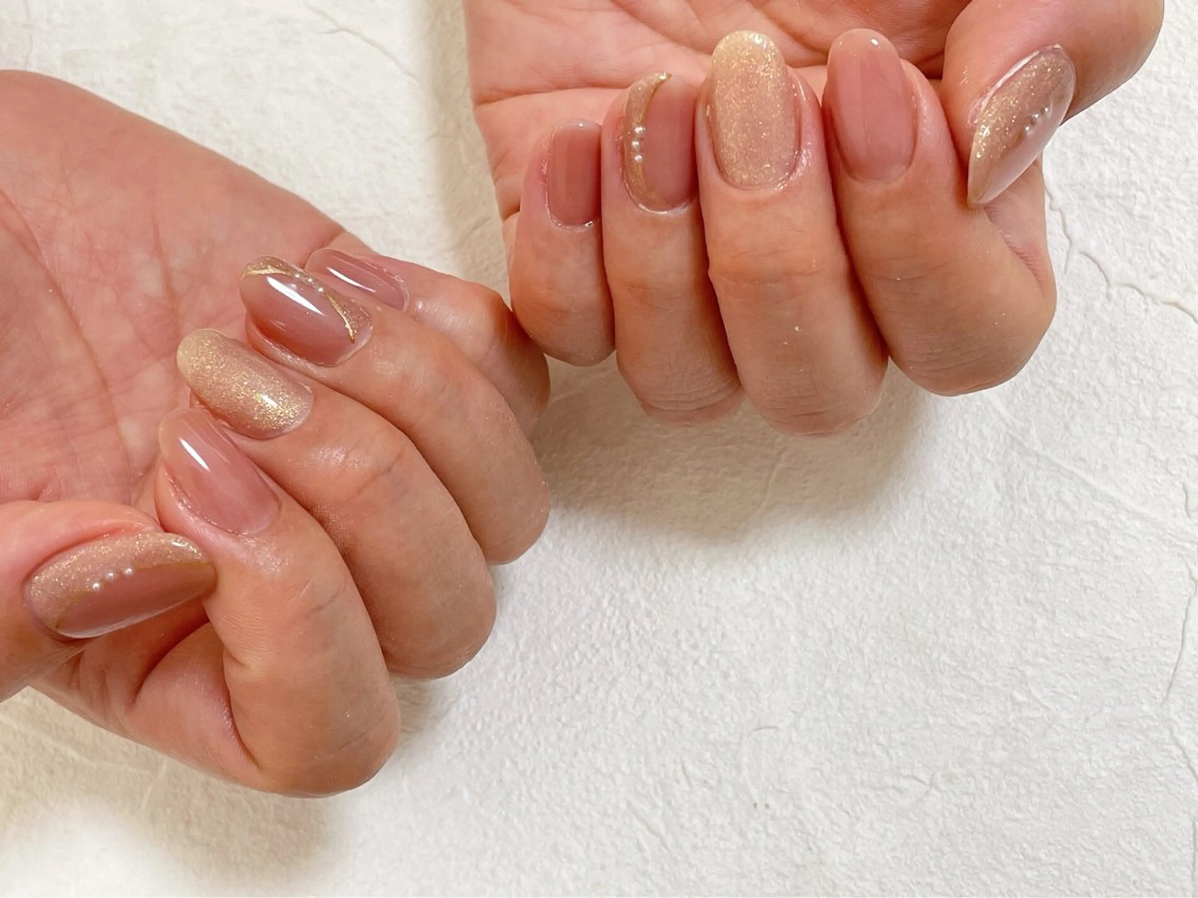 ネイル オーロラネイル フットネイル フレンチネイル ジェルネイル 韓国ネイル ハンドネイル Mogu nail 二子玉川のネイルデザイン