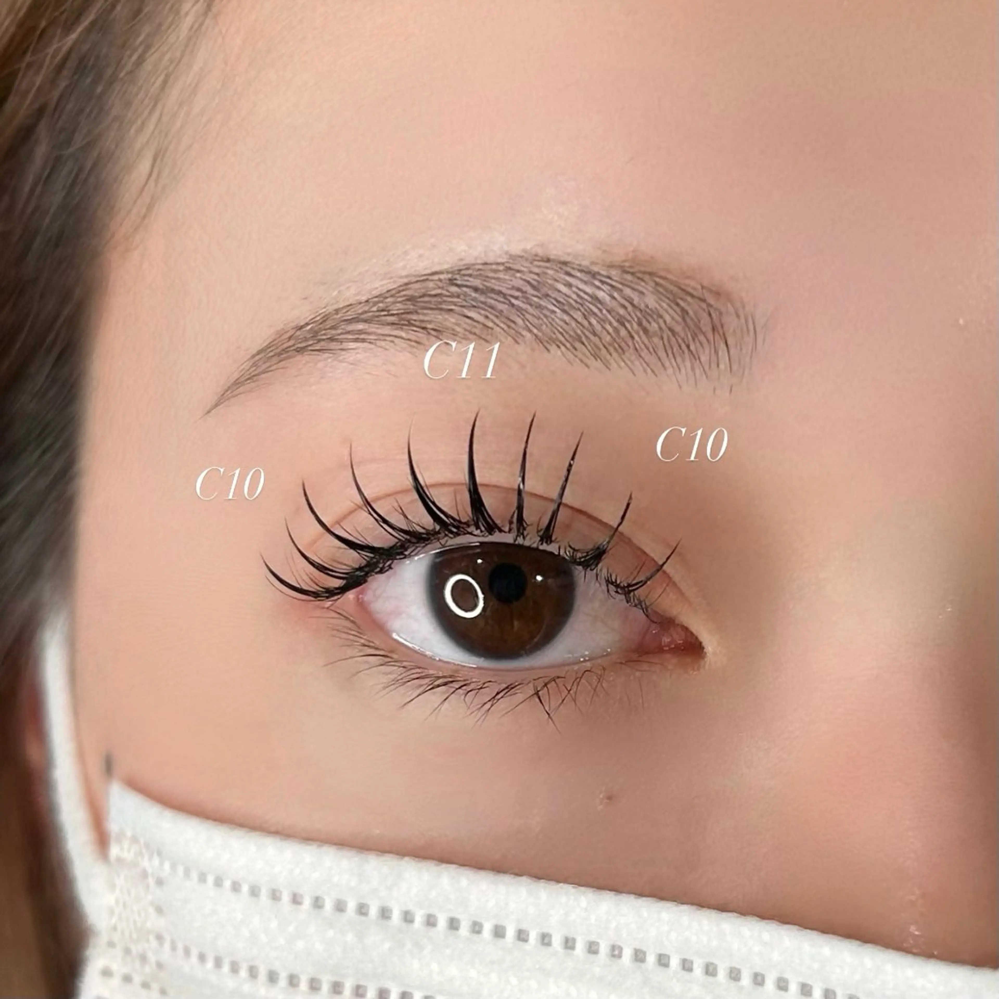 マツエク・マツパ パリジェンヌラッシュリフト マツパ 🧡MISUZU 京都Two🧡のマツエク・マツパデザイン