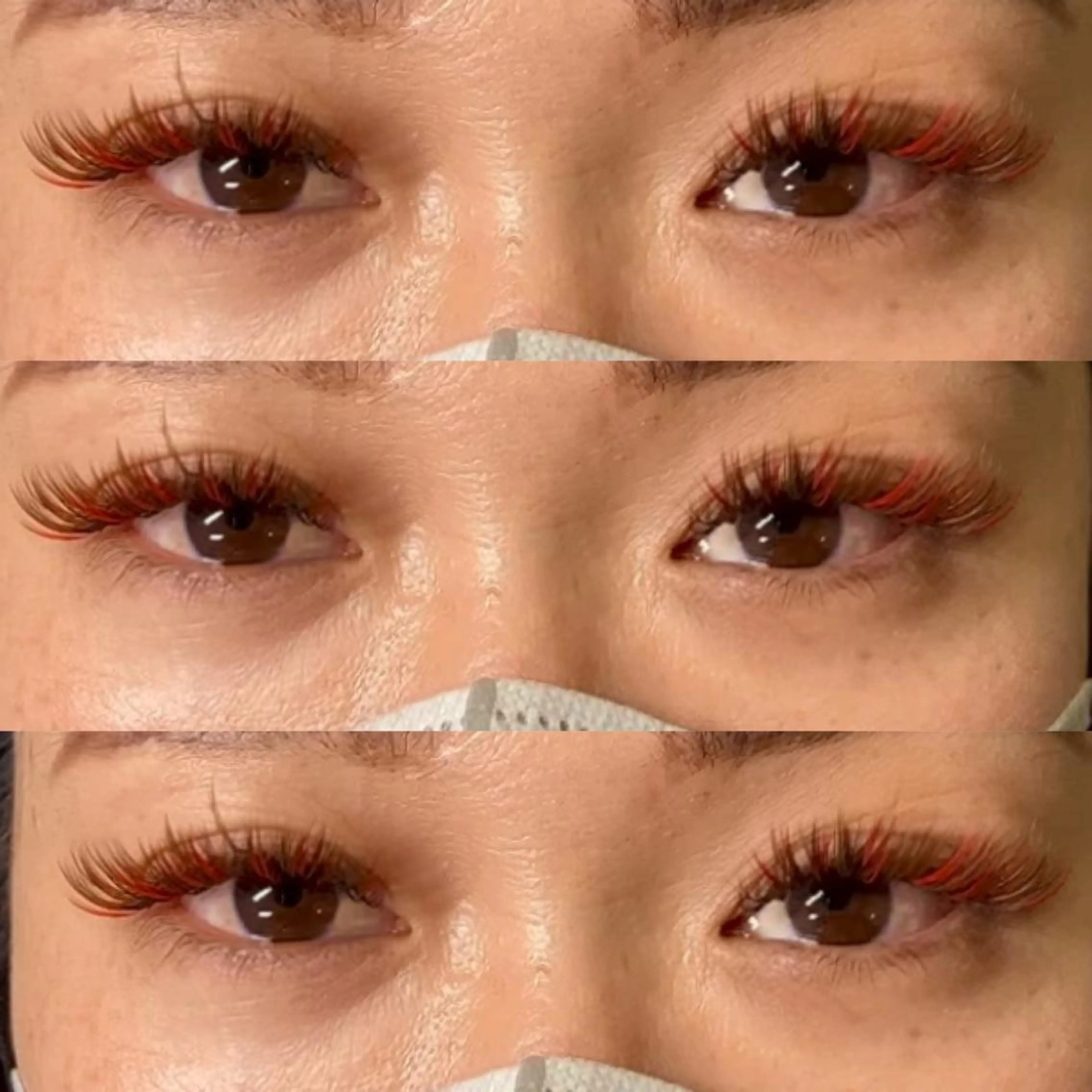 マツエク・マツパ 付け放題 カラーマツエク ボリュームラッシュ linda lashesのマツエク・マツパデザイン