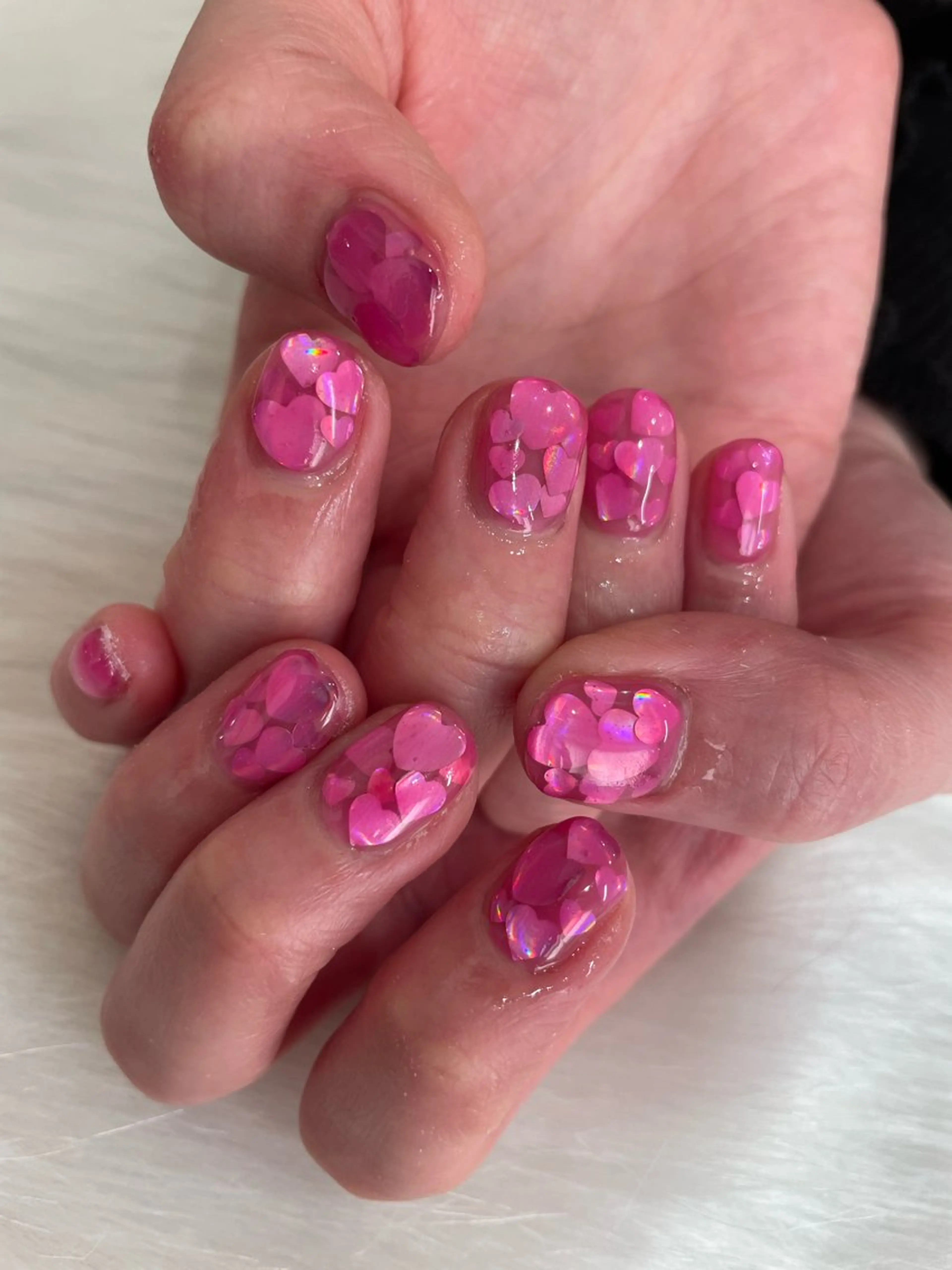 ネイル ハート バレンタイン ネイルサロンlafleur（ラフルール）所属・salon lafleurのネイルデザイン