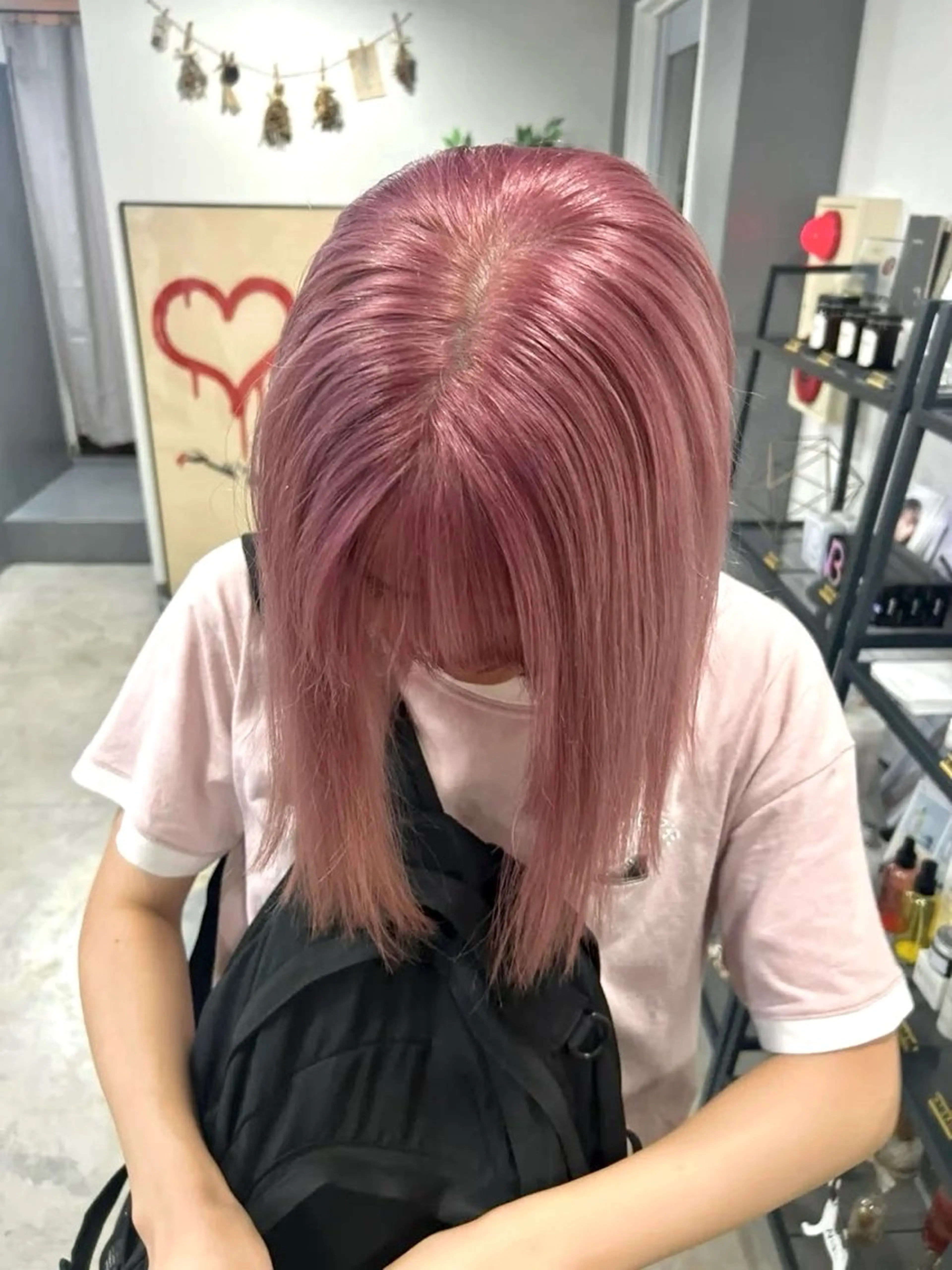 ショート カラー ブリーチ カット ヘアカラー トリートメント わかばやし ゆうこのヘアスタイル