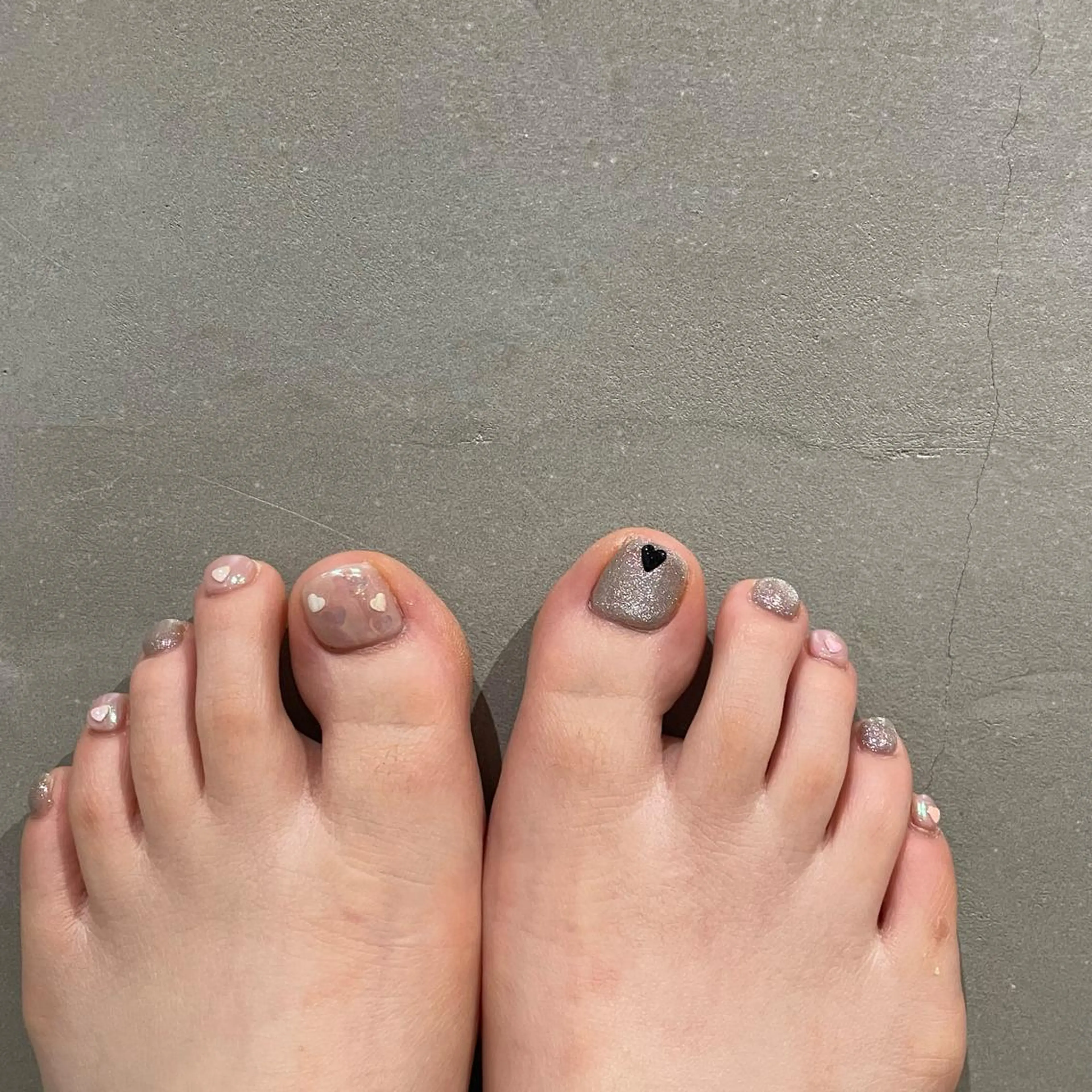 ネイル フットネイル 束感まつ毛/ネイル/ LED♥KIRARAのマツエク・マツパデザイン