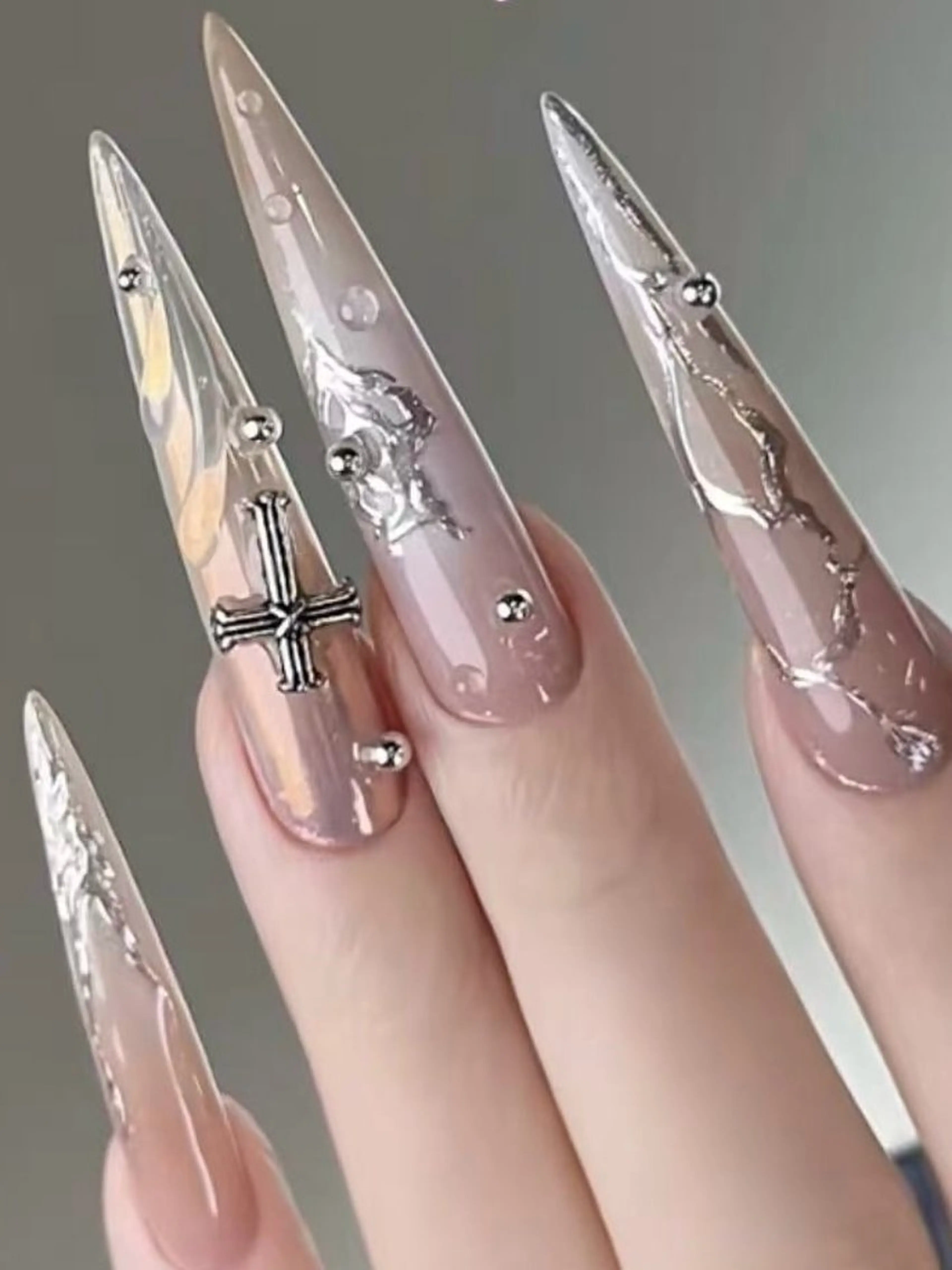 💅Jr.長さだし10本180分持ち込みデザイン､初回オフ🆓(痛いネイル､複雑アート🆖）の写真