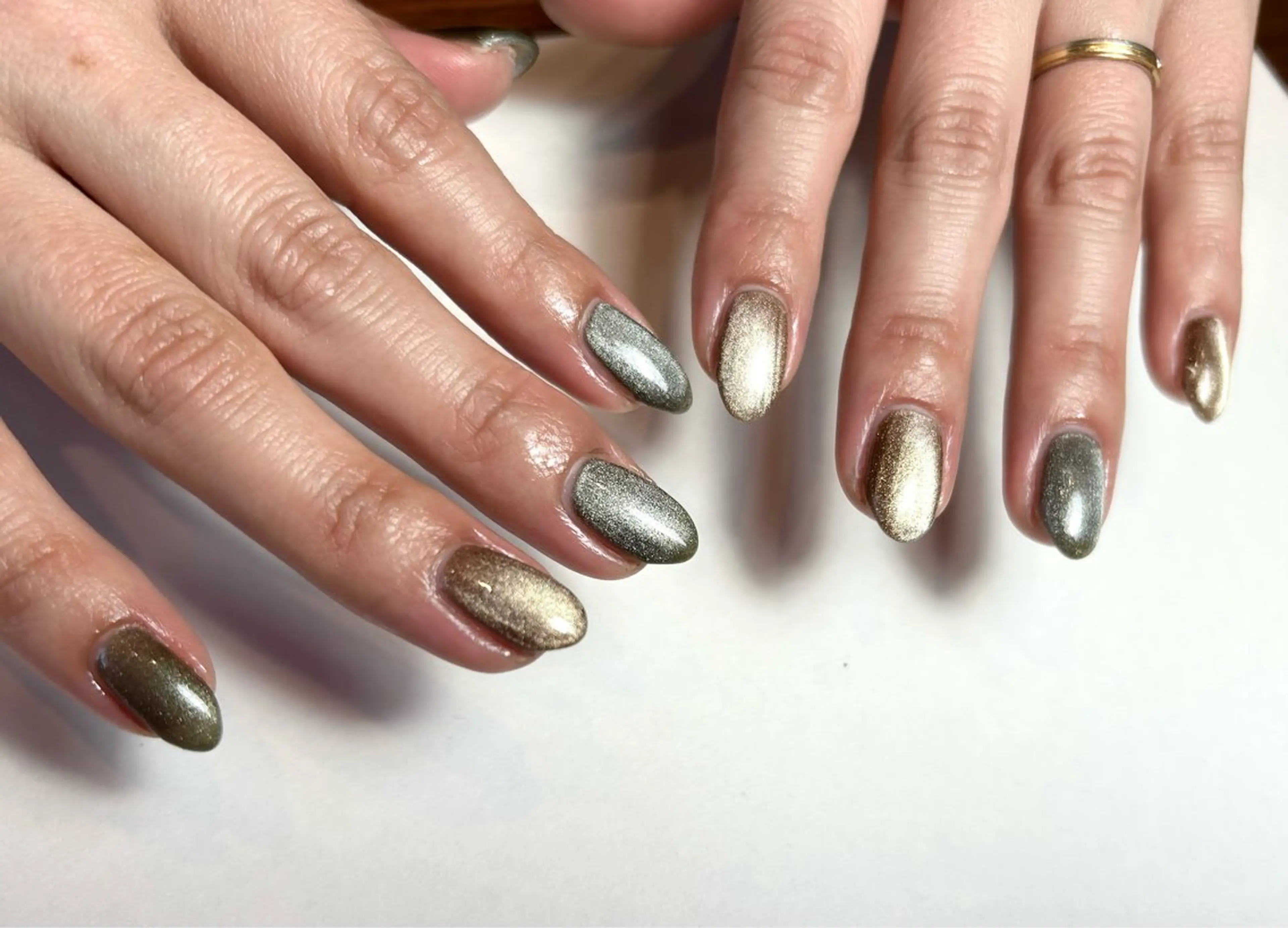 ネイル マグネットネイル ハンドネイル le_rire _nailのネイルデザイン