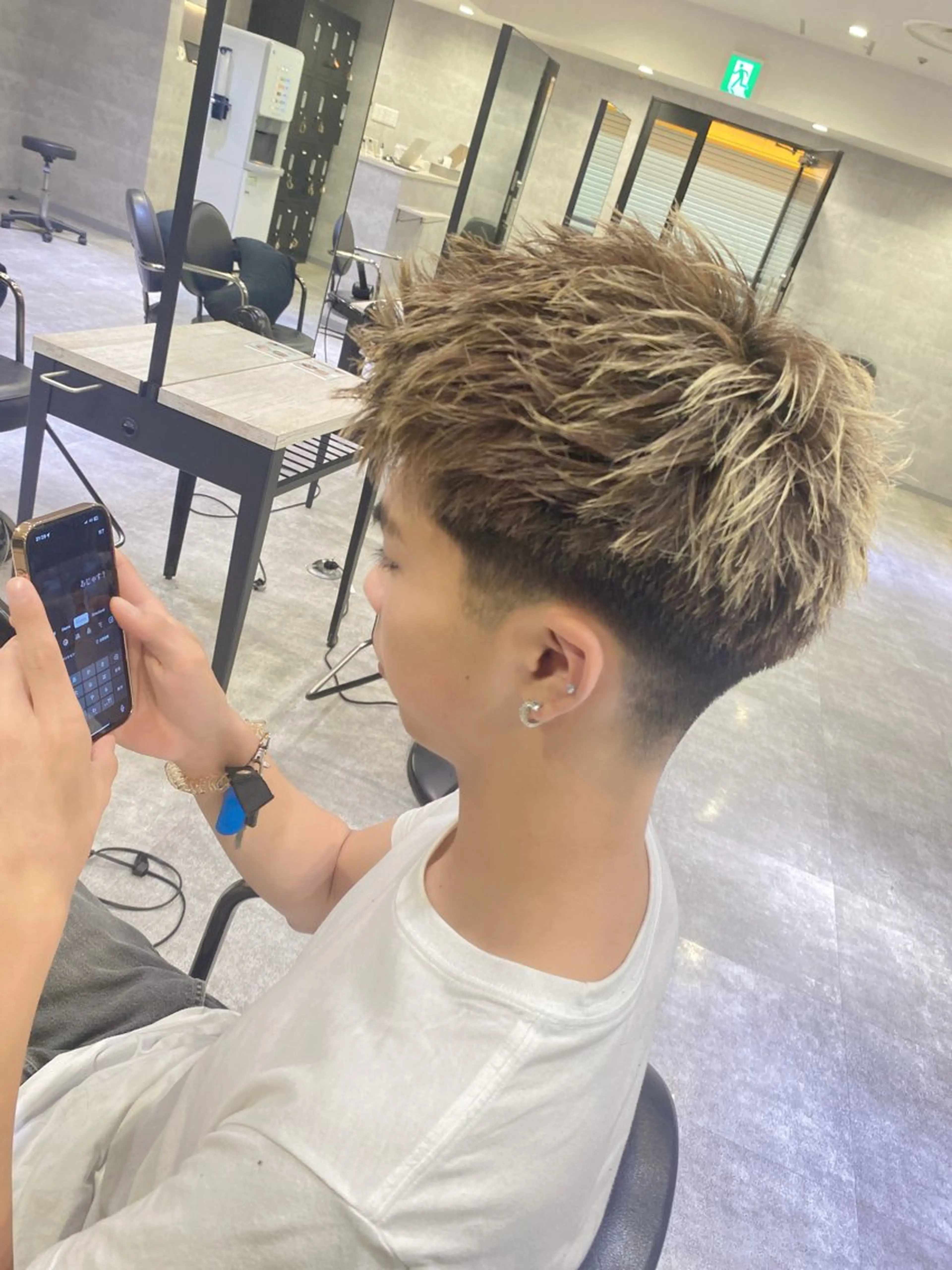 ショート メンズ 浅田 志門のヘアスタイル