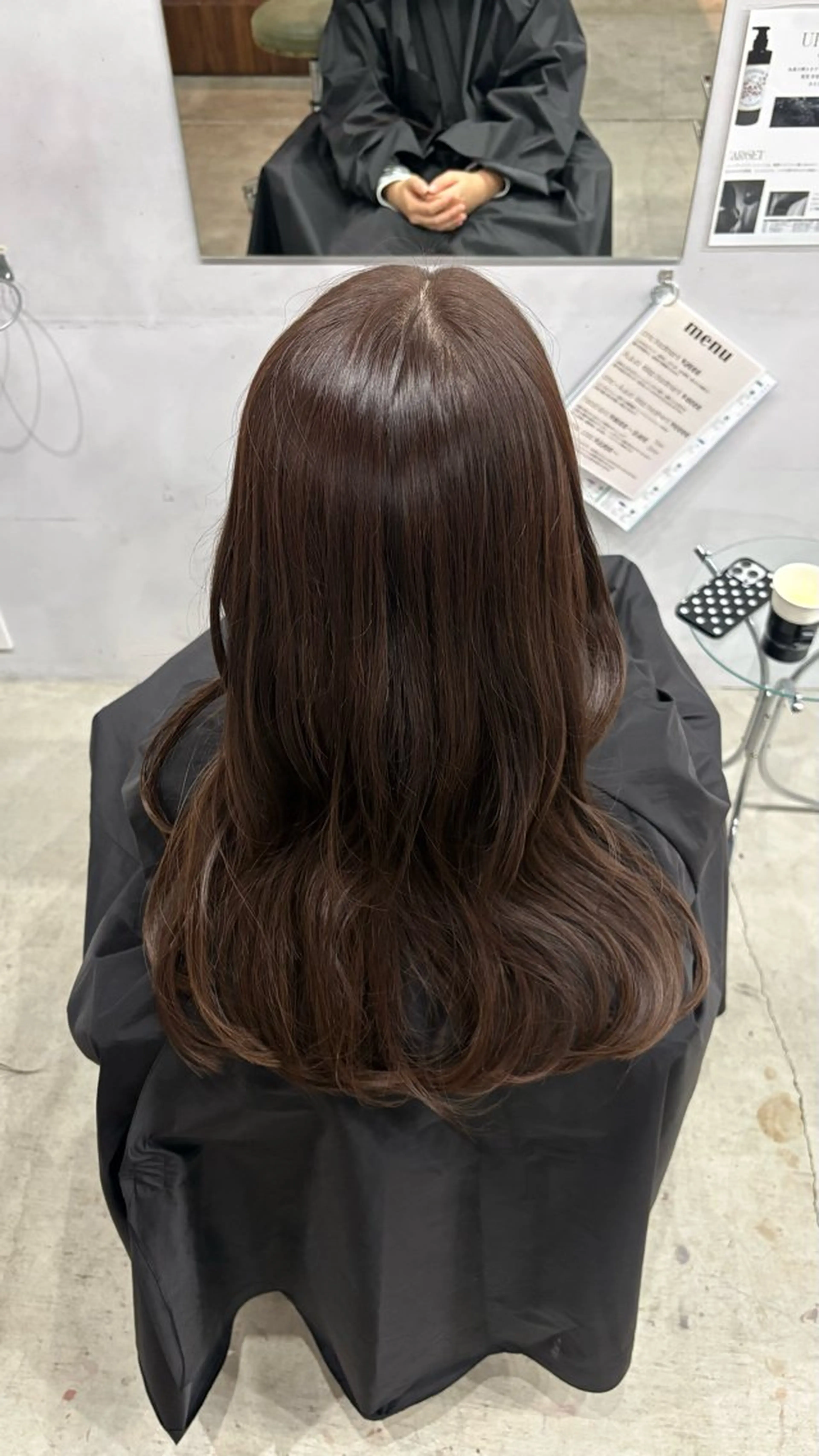 セミロング カラー ヘアカラー 艶カラー / あおいのヘアスタイル