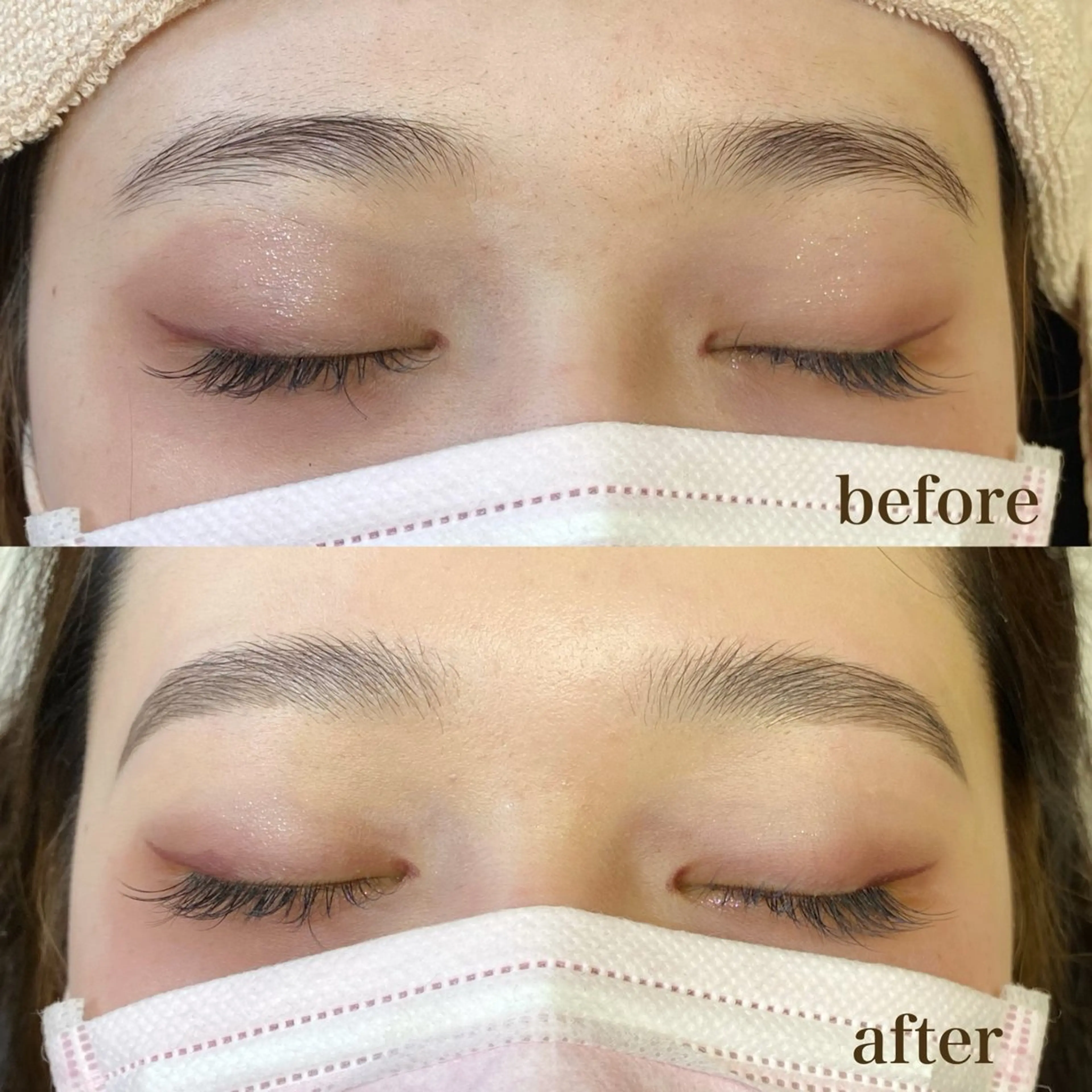 眉毛パーマ✖︎眉毛Waxの写真