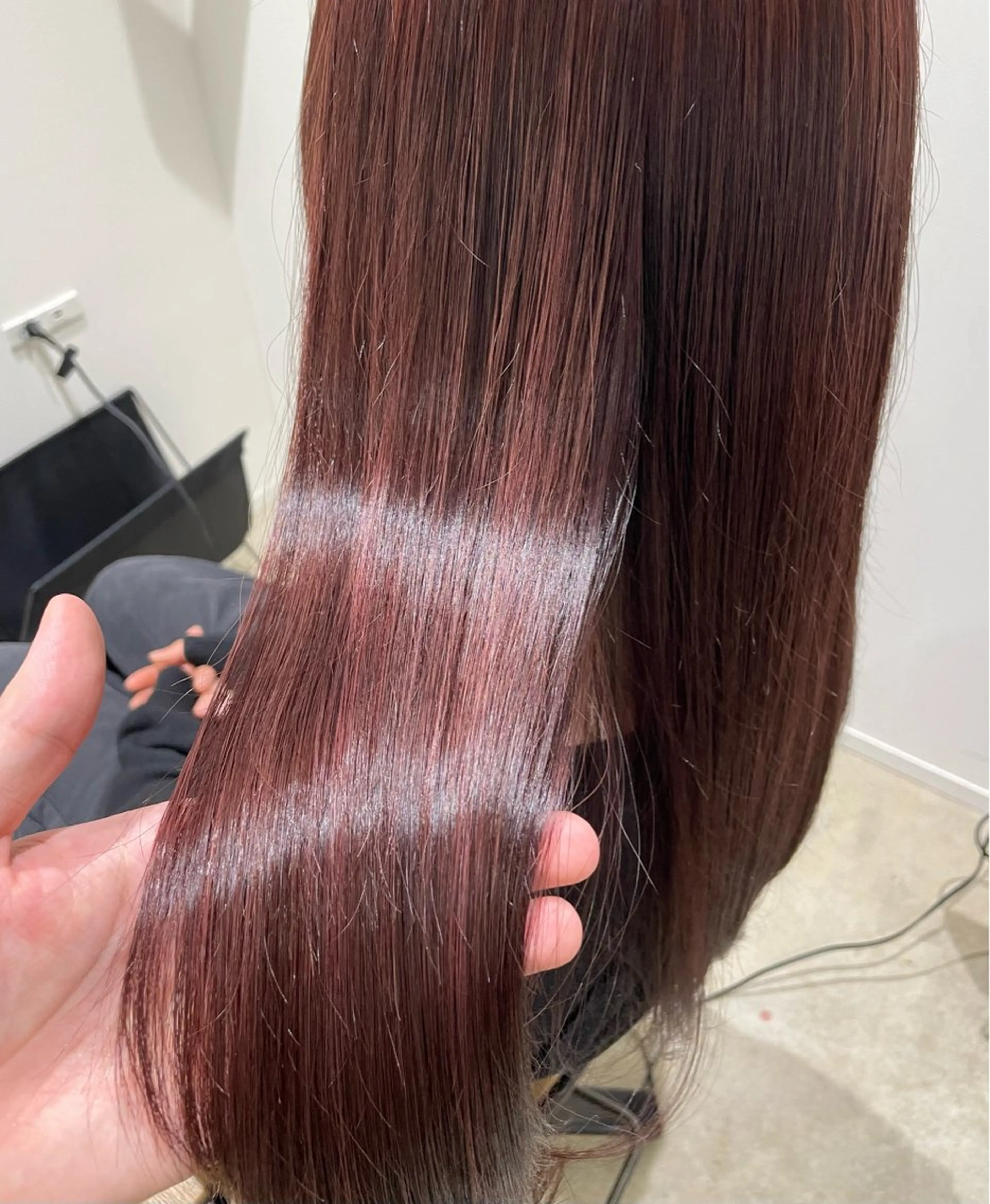 ロング カラー レッドカラー ヘアカラー トリートメント scene自由が丘所属・自由が丘/メンズ/ ボブ/田丸のヘアスタイル