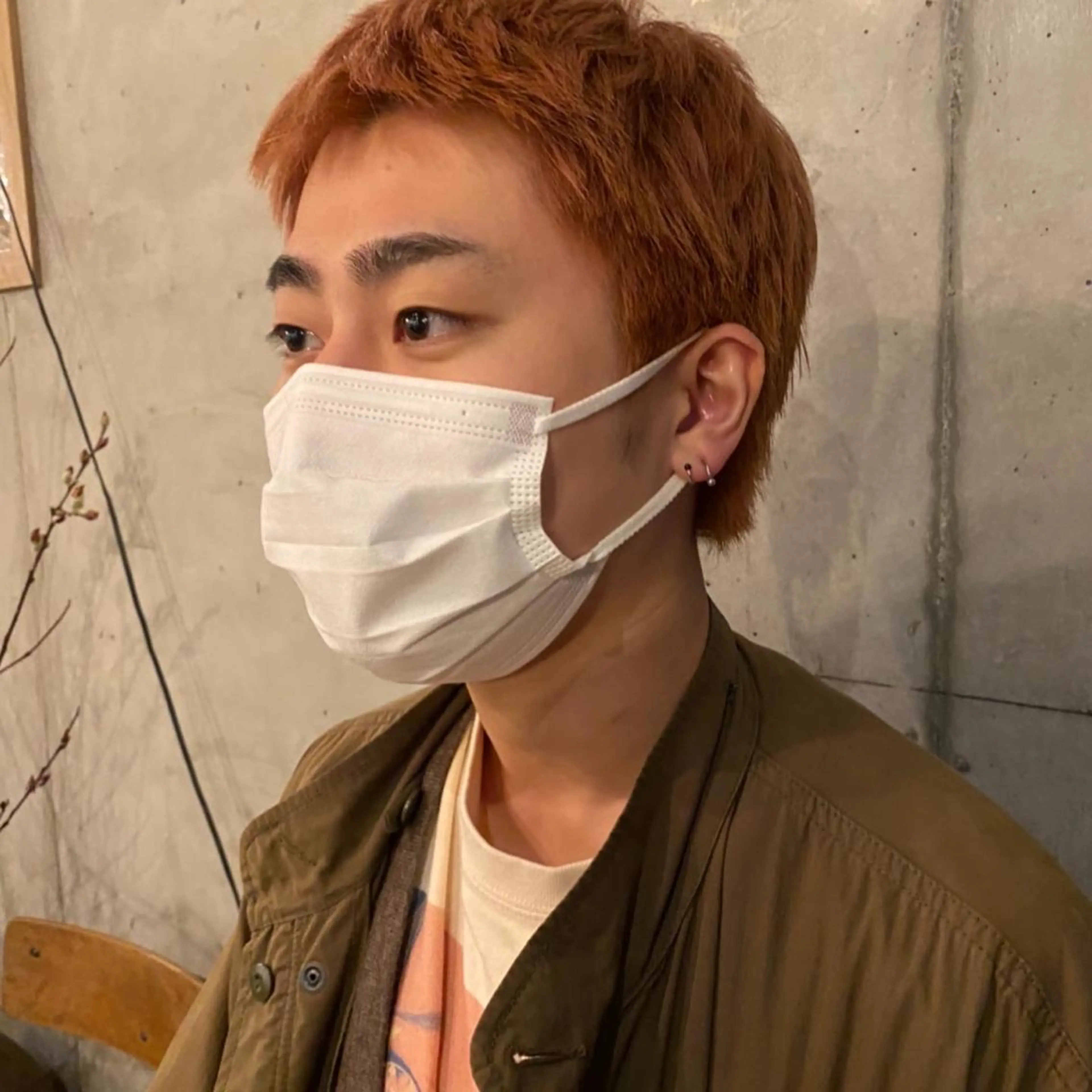 ショート メンズ カット ヘアカラー ウツワ所属・高円寺/loca/ 田中南帆のヘアスタイル