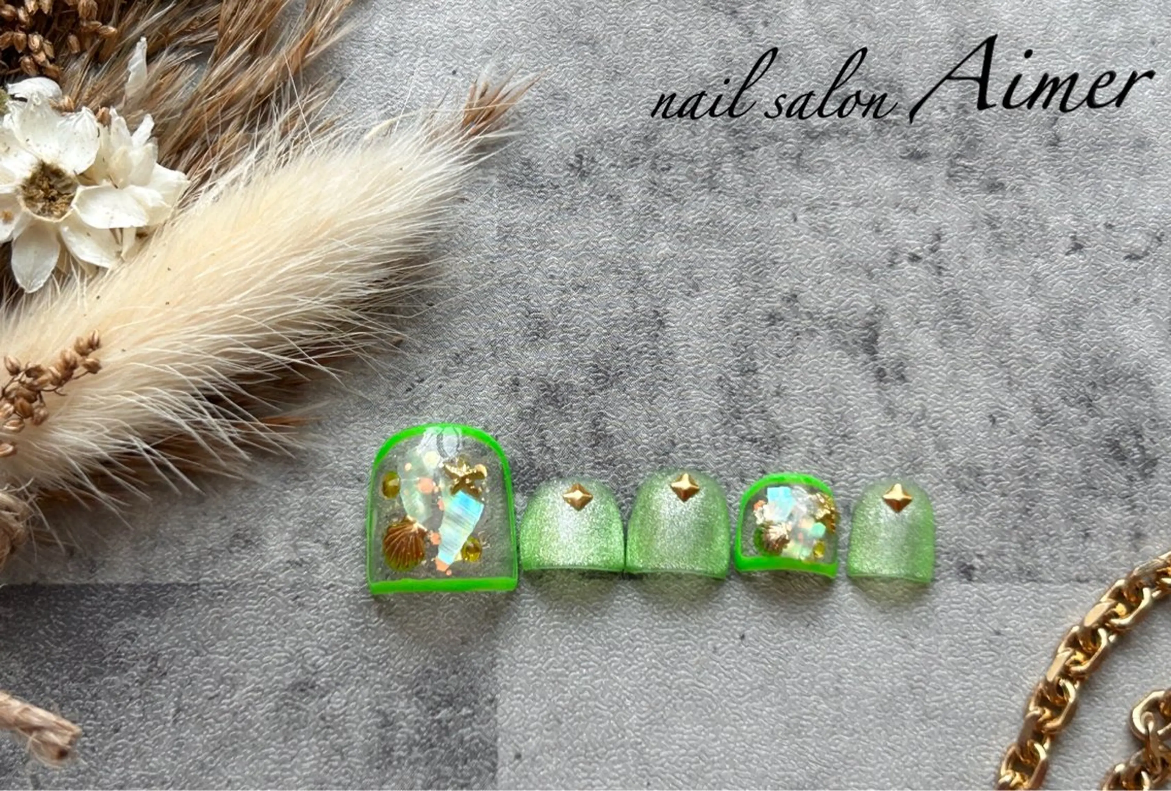 ネイル フットネイル nail salon Aimerのネイルデザイン