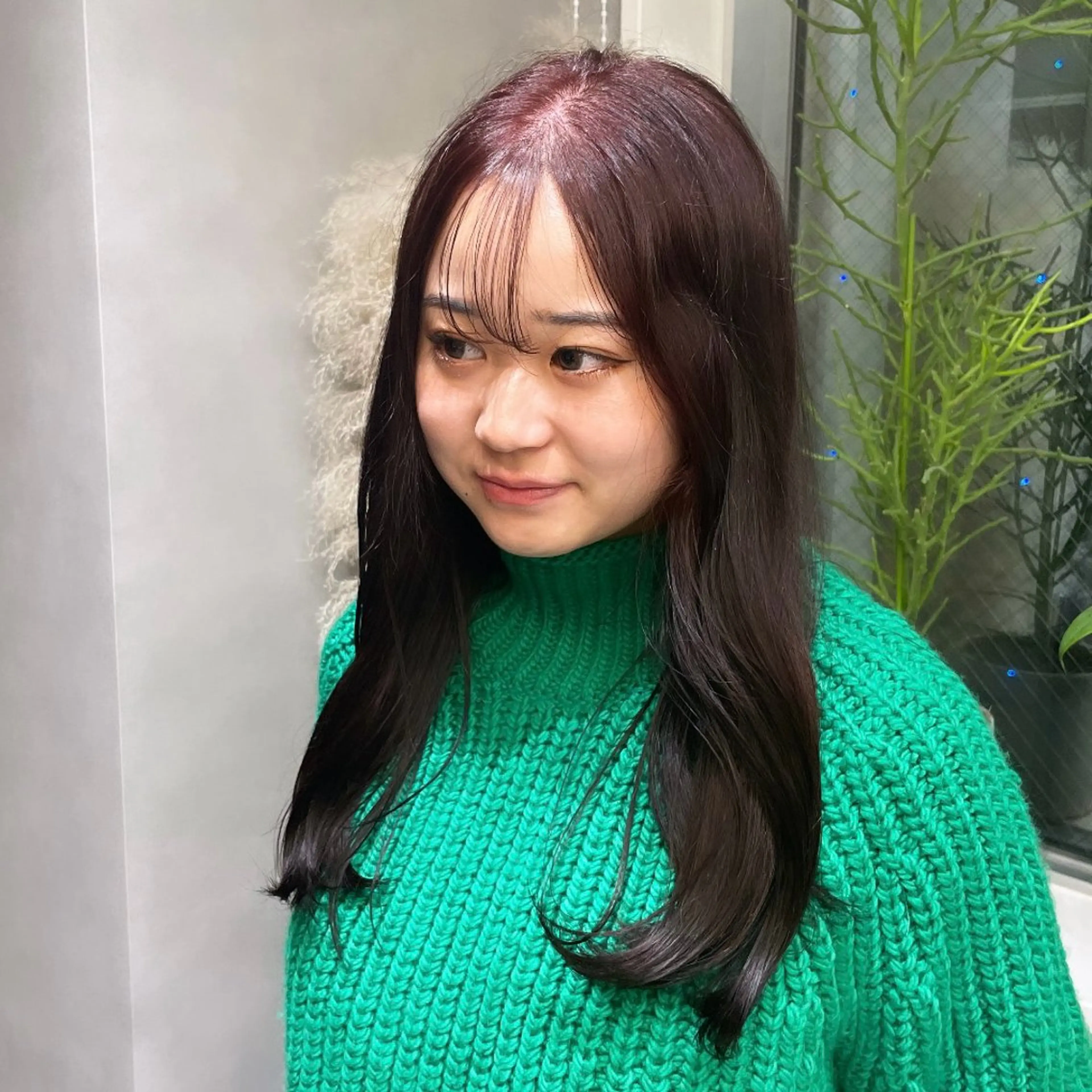 ロング カラー ブリーチ ブラウンカラー ダブルカラー ブリーチなしカラー ピンクカラー Rui/透明感カラー 暖色/レイヤーカットのヘアスタイル