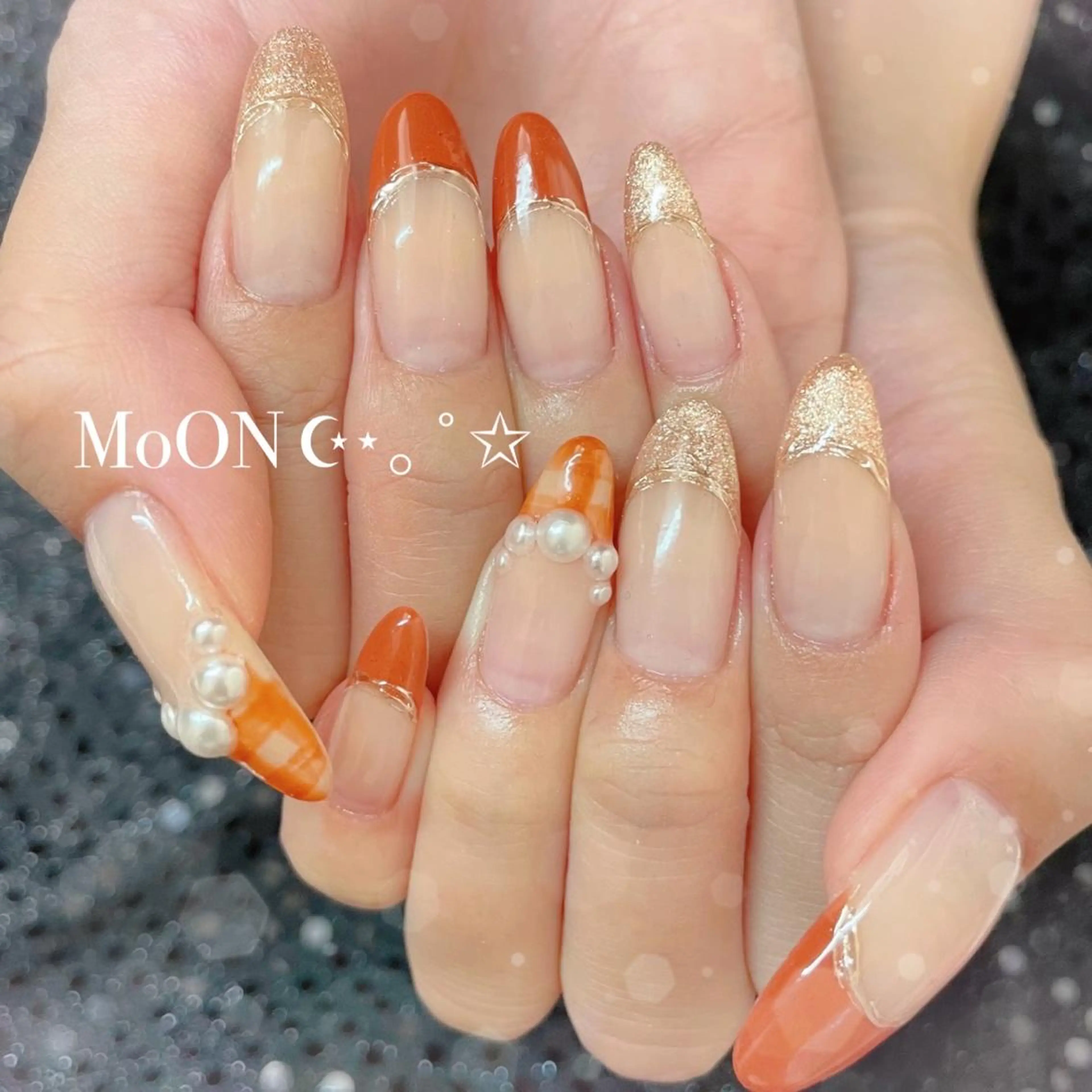 ネイル ハンドネイル ハンドケア MoON...❤︎ MeGuのネイルデザイン