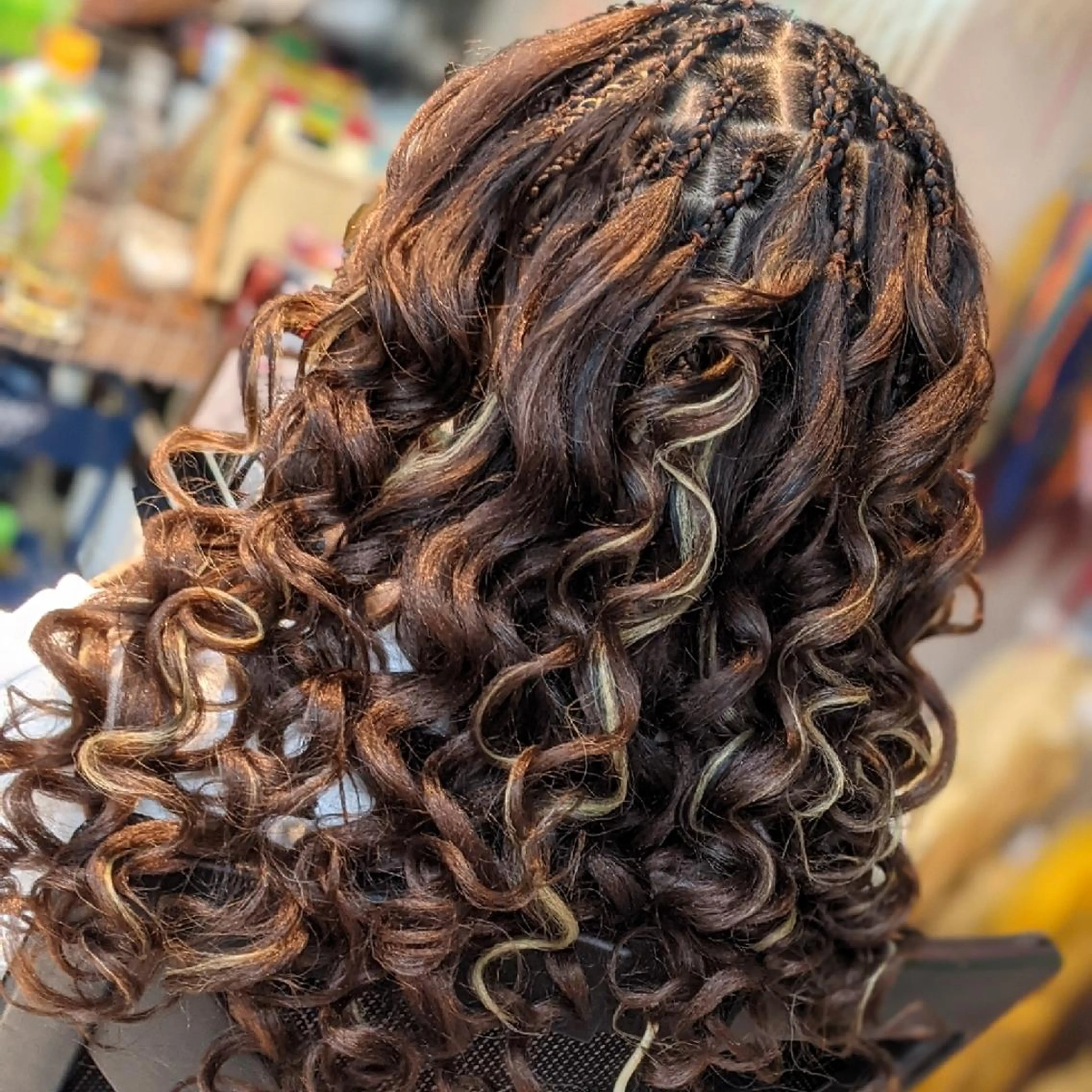 ヘアアレンジ ロング エクステ scamp ★のヘアスタイル