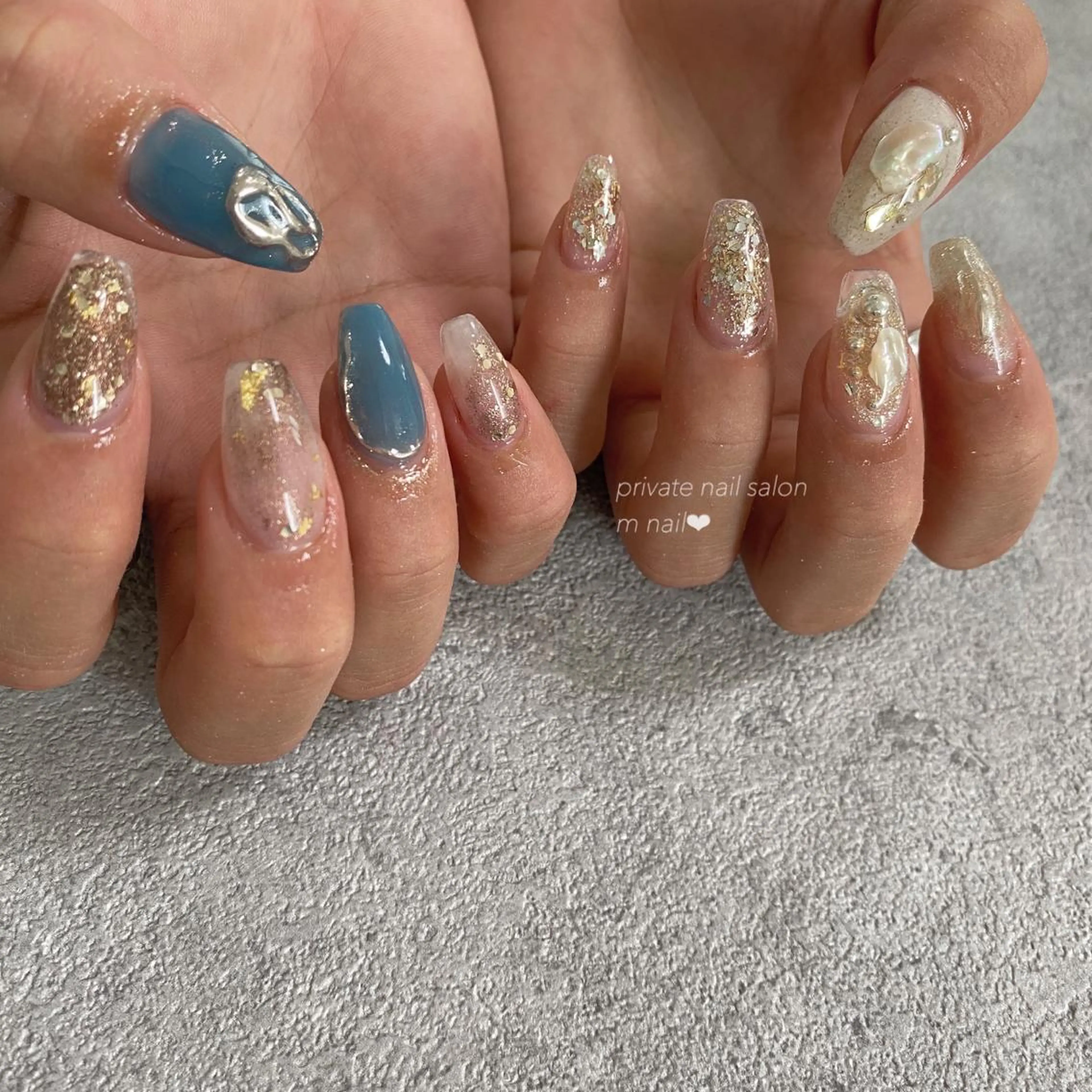 ネイル 長さ出し ハンドネイル 小河原 舞のネイルデザイン