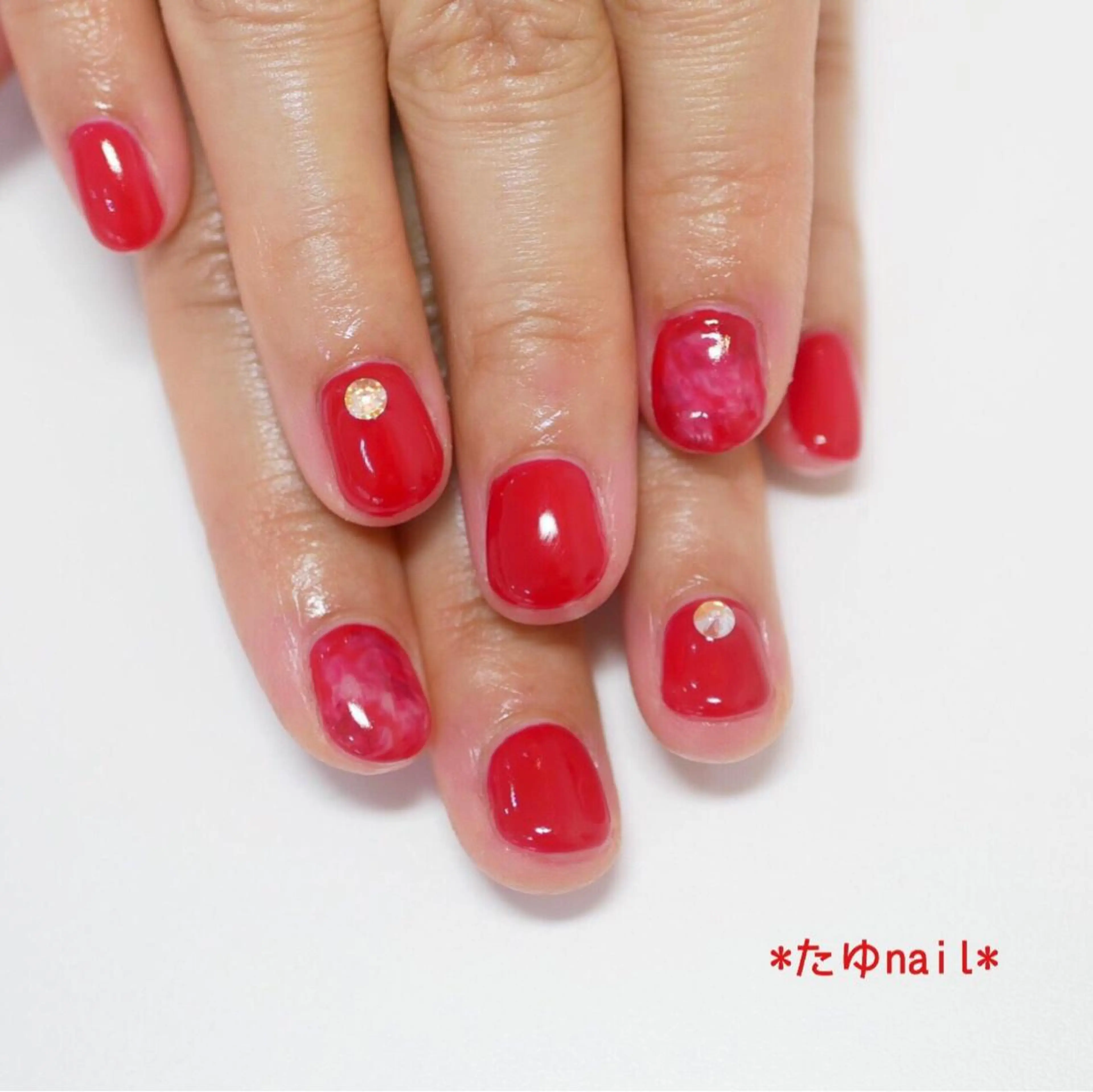 ネイル ハンドネイル ネイルサロン・ネイルスクール　たゆnail所属・ネイルサロン 【たゆnail】のネイルデザイン