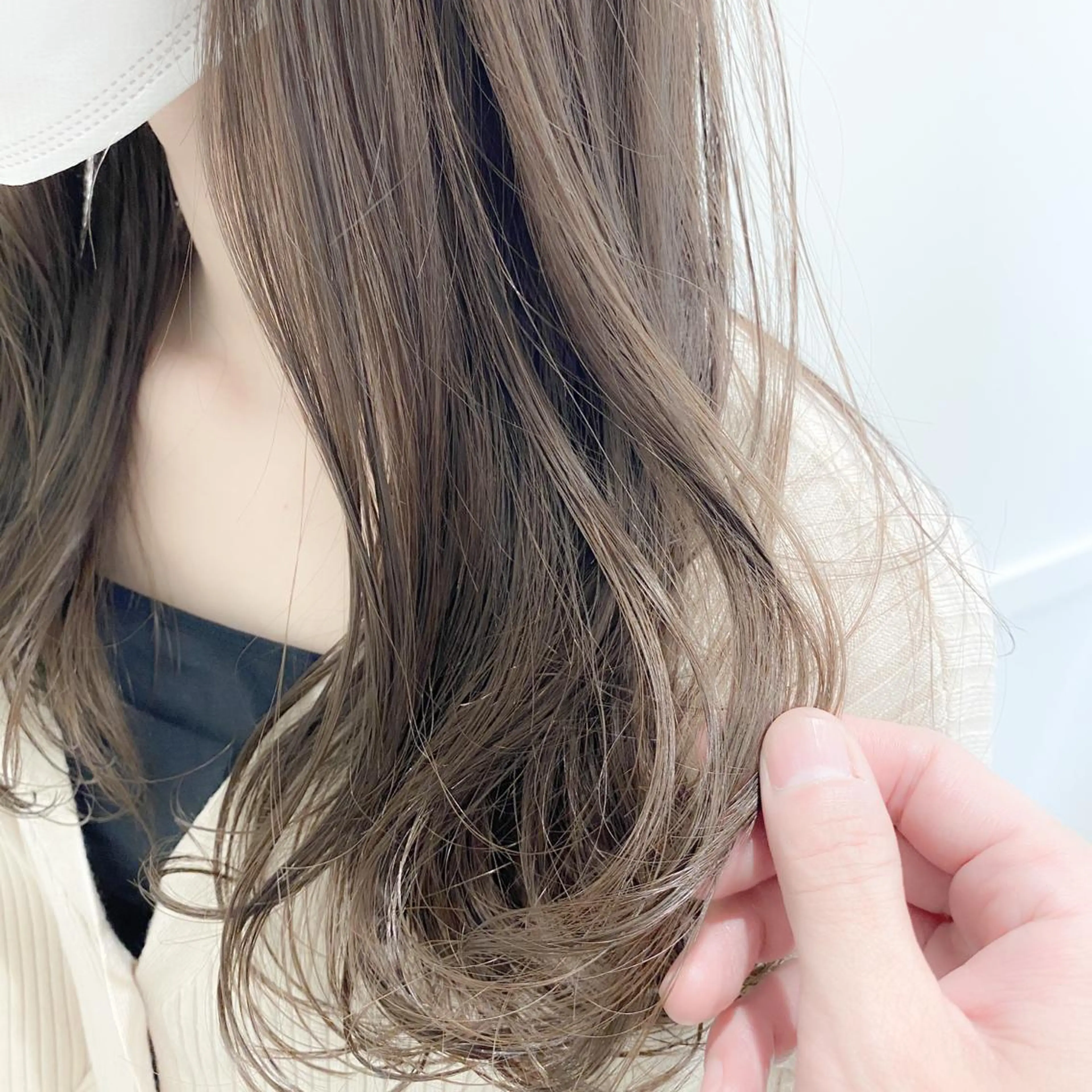 ミディアム カラー ベージュカラー 透明感カラー フォギーベージュ ヘアカラー トリートメント GO TODAY  SHAiRE SALON YOKOHAMA Mare店所属・✨天使の美髪✨ ショートカット✨中山のヘアスタイル