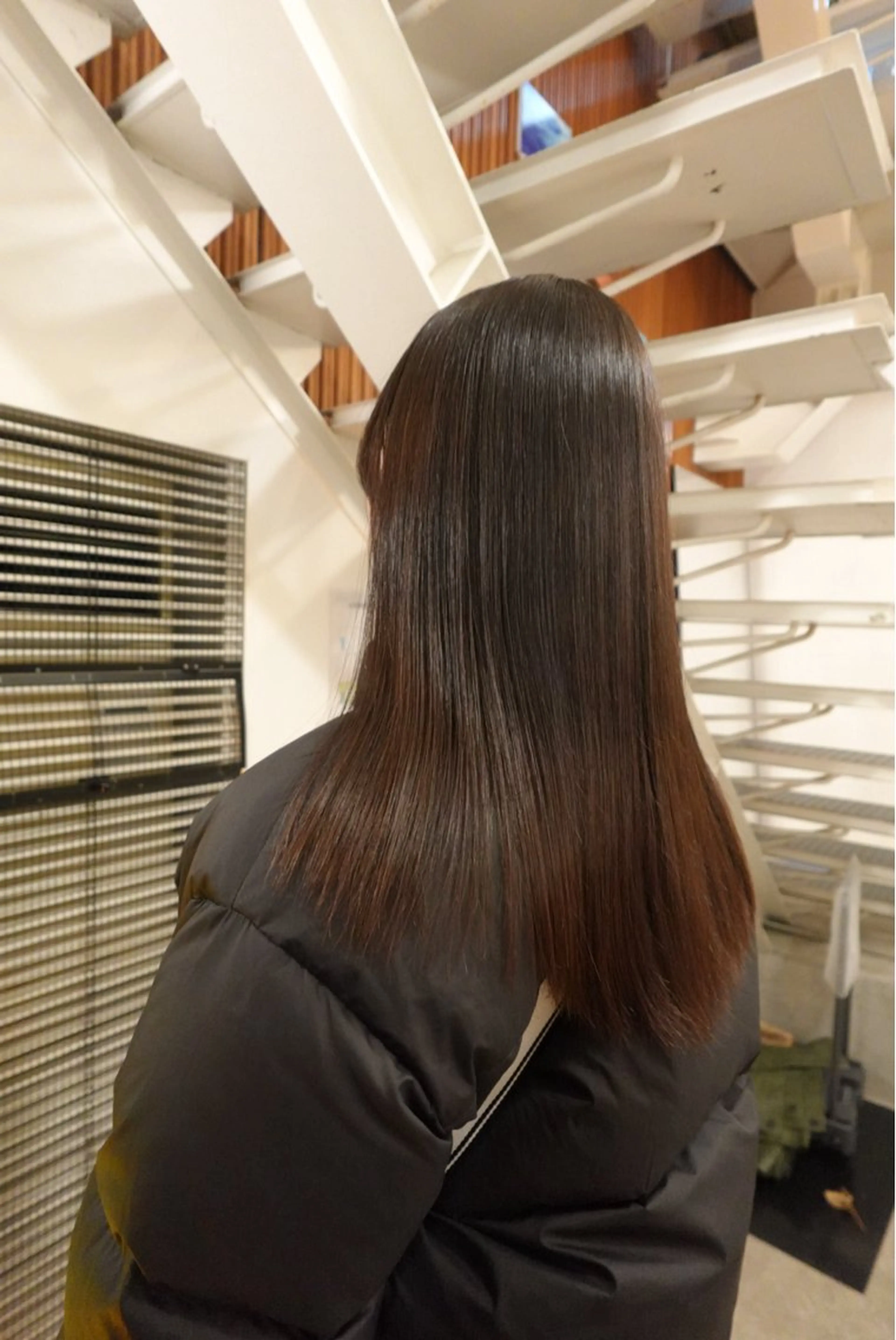 セミロング パーマ 縮毛矯正 ひなた /鎌倉美容室のヘアスタイル