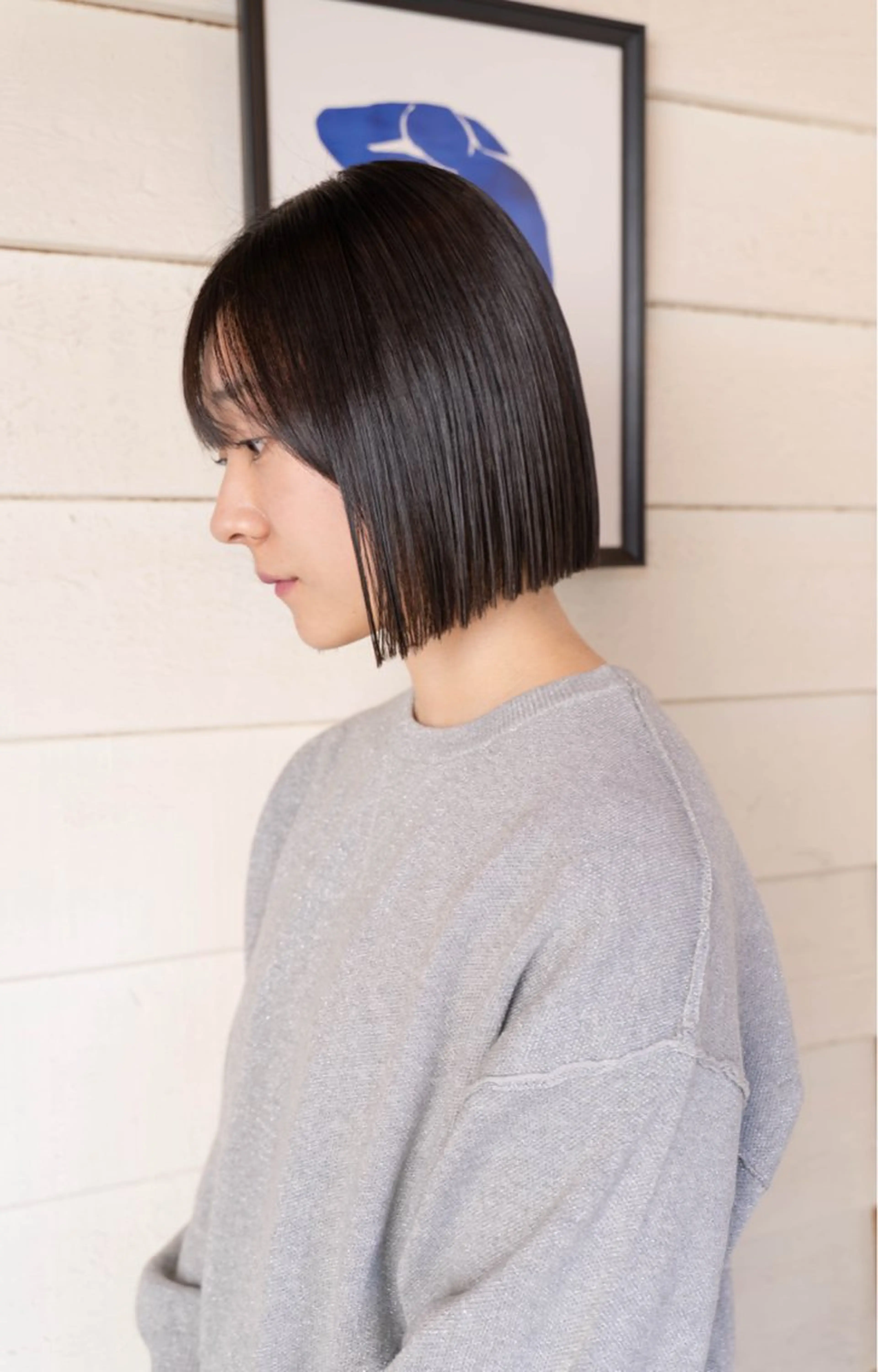 ショート カラー カット 【ボブ】縮毛矯正/ 船橋駅5分/鈴木杏美のヘアスタイル