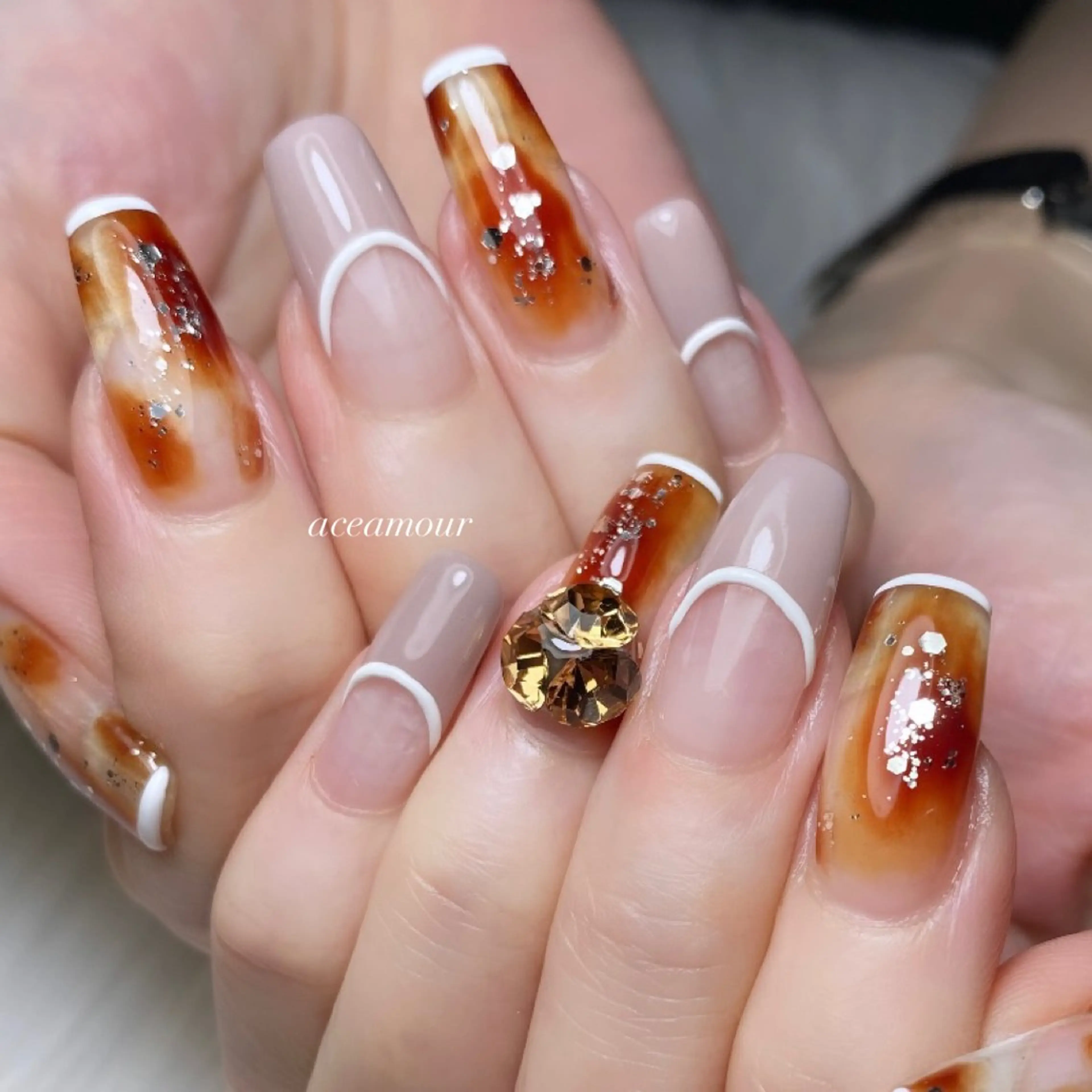 ネイル おそろいネイル ネイル/耳つぼ /新ホワイトニングのネイルデザイン