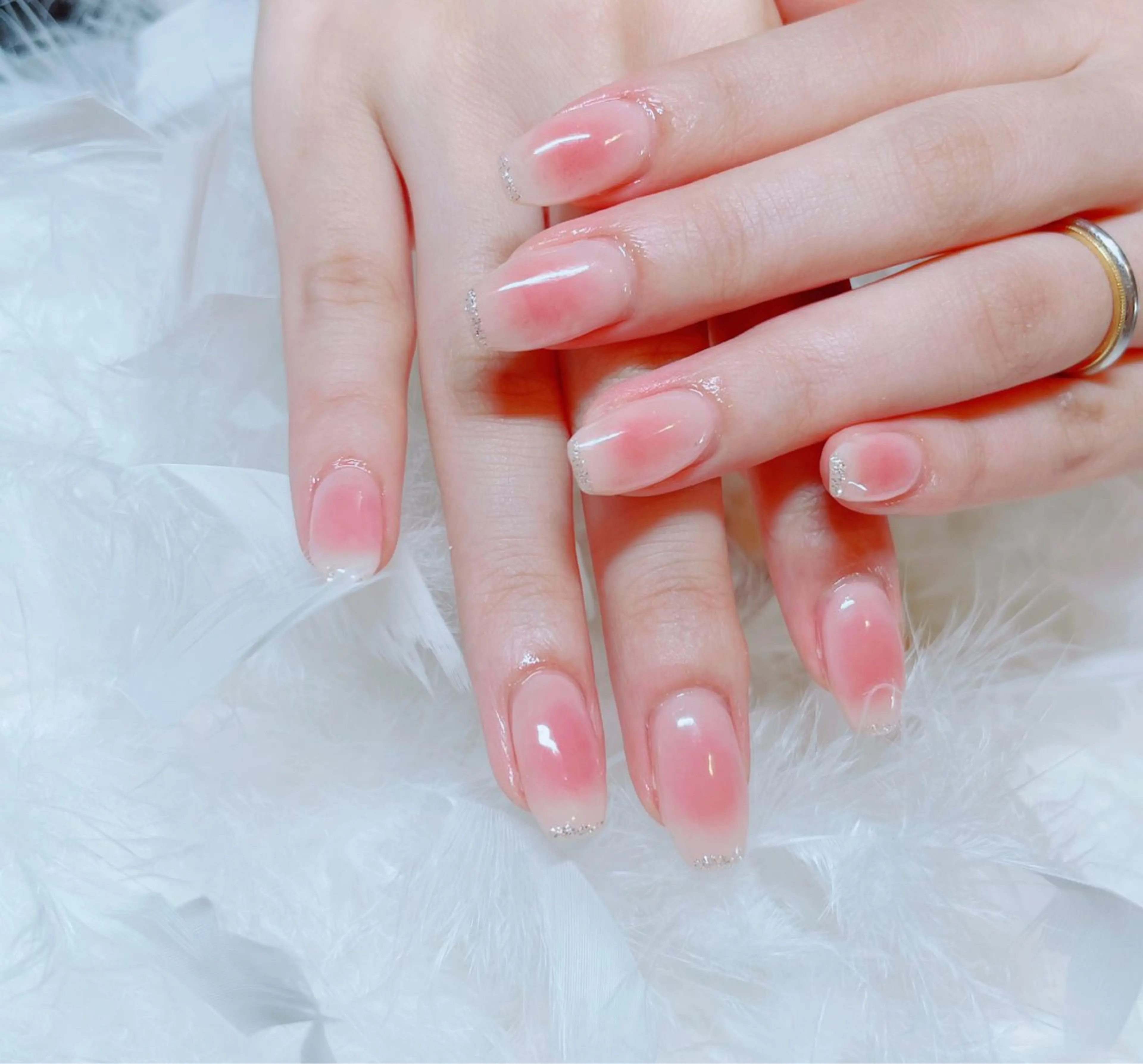 ネイル ラメ(グリッター) ハンドネイル Floria nail salonのネイルデザイン