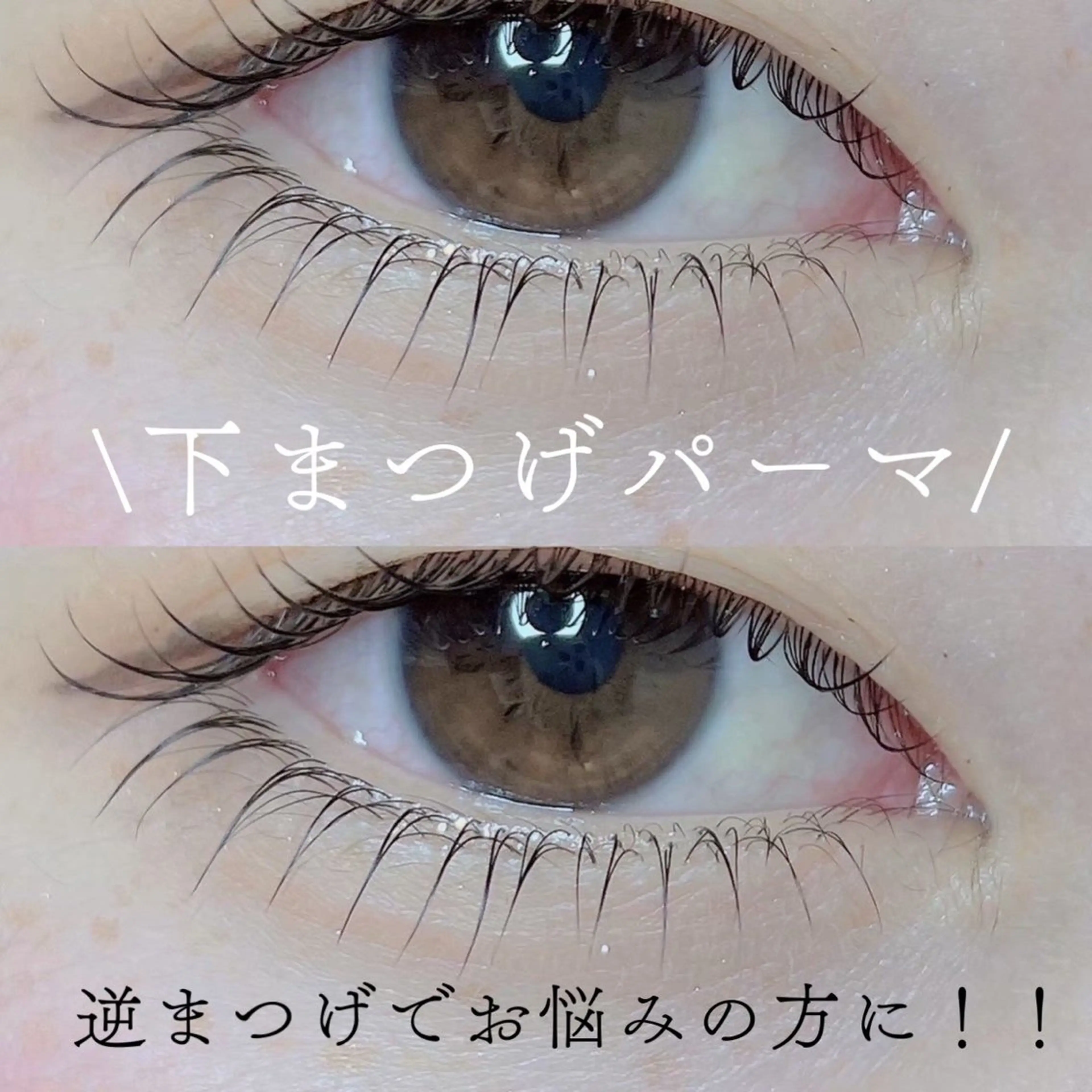 下まつ毛パーマの写真