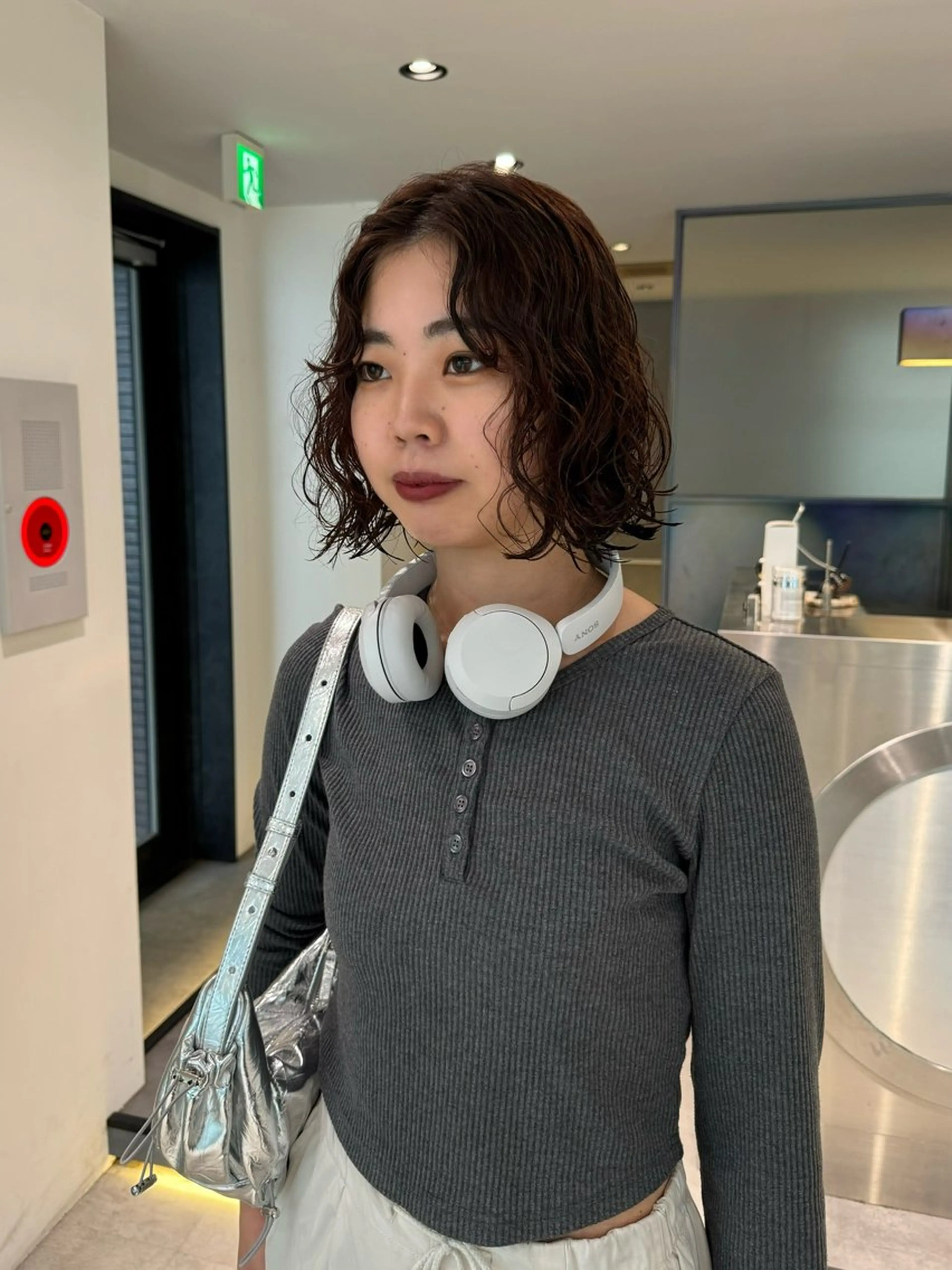 ショート カラー パーマ ブラウンカラー ボブ カット ヘアカラー パーマ Qin shaire salon 原宿所属・🌿パーマ/ボブ/ レイヤー/Mikiのヘアスタイル