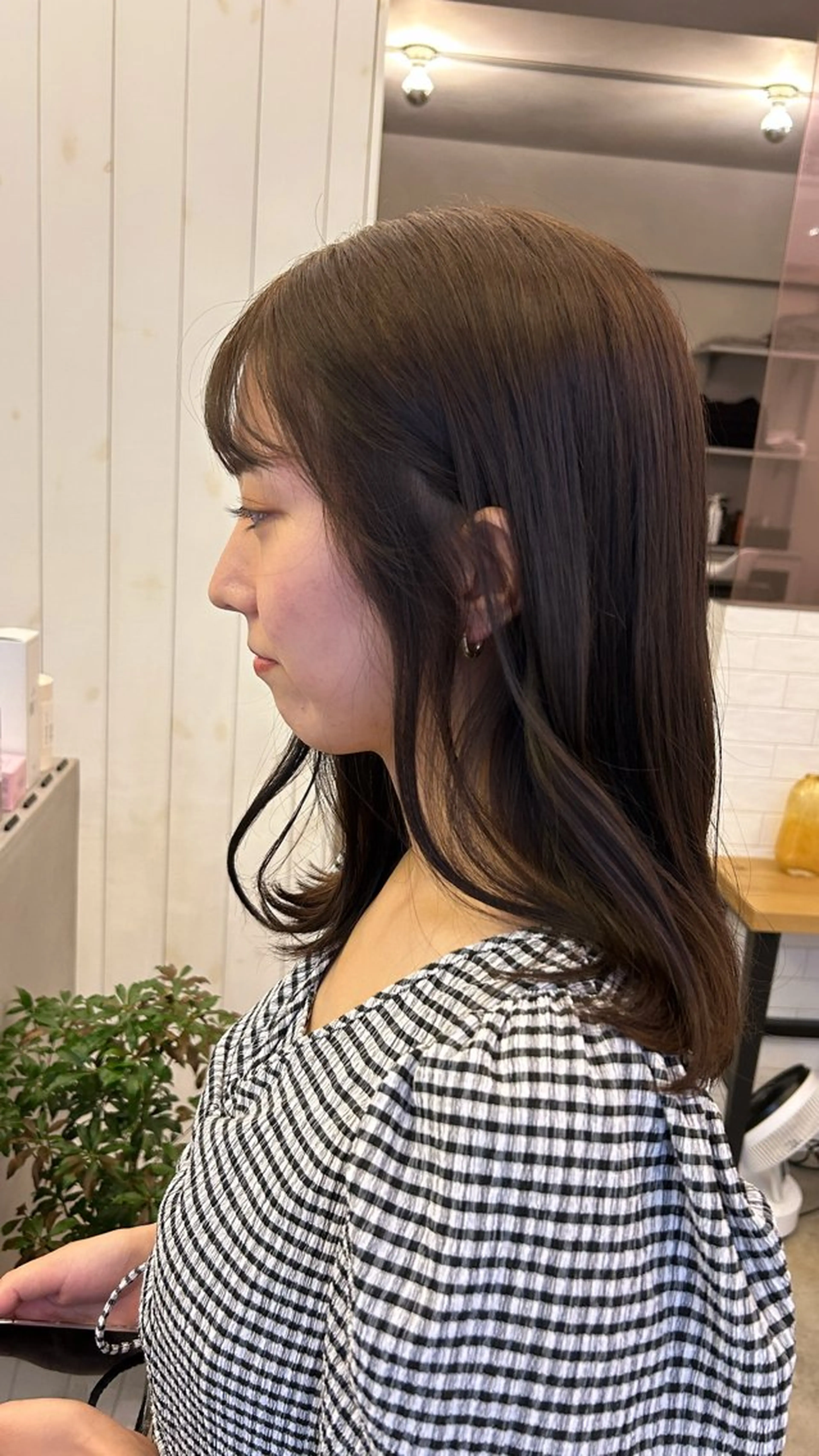 セミロング カラー カット ヘアカラー トリートメント ヘアセット ヒロミ/アレンジ/ アンニュイ/透け感のヘアスタイル