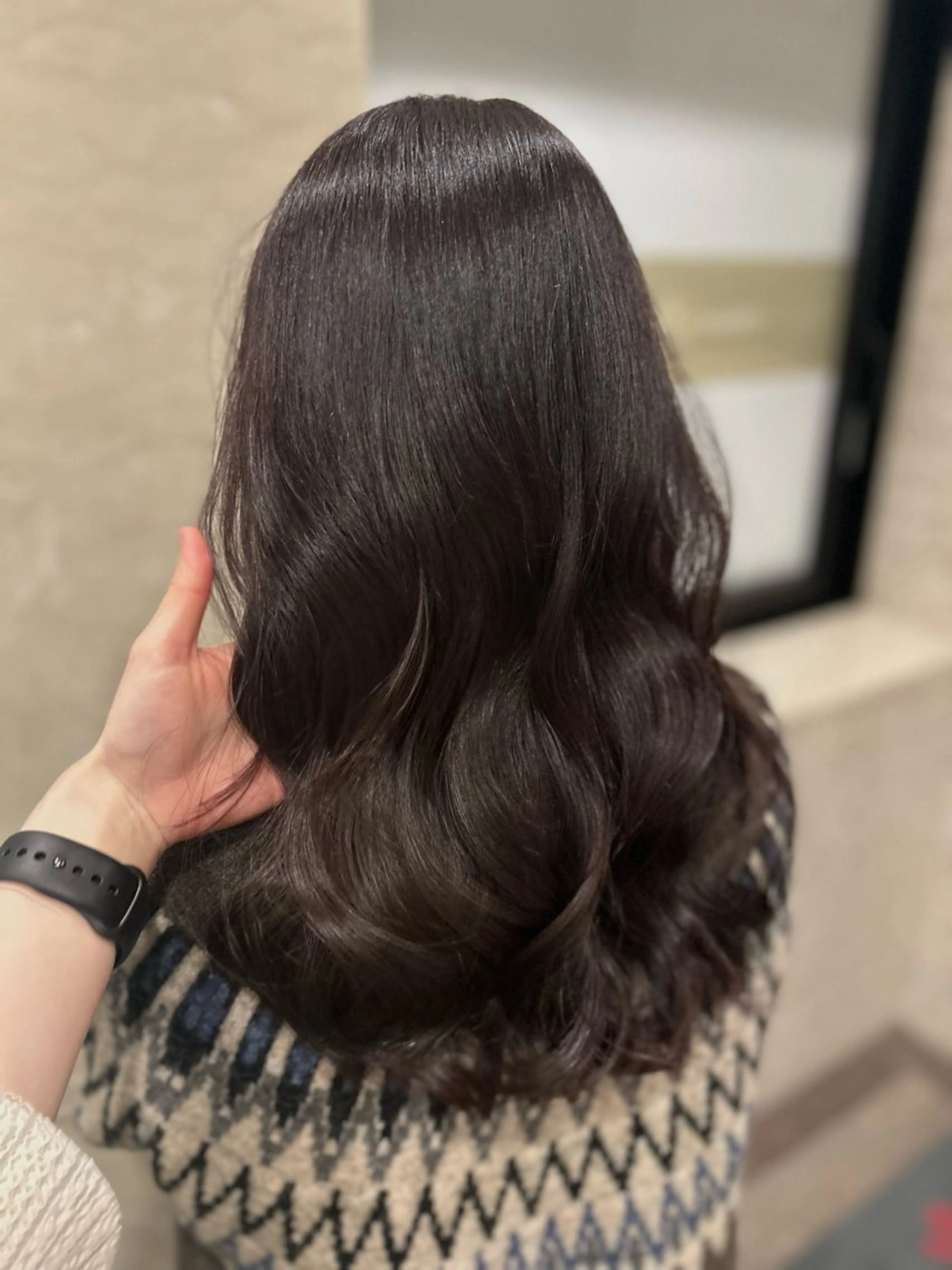 カラー 日南乃/柔らか ブラウンカラーのヘアスタイル