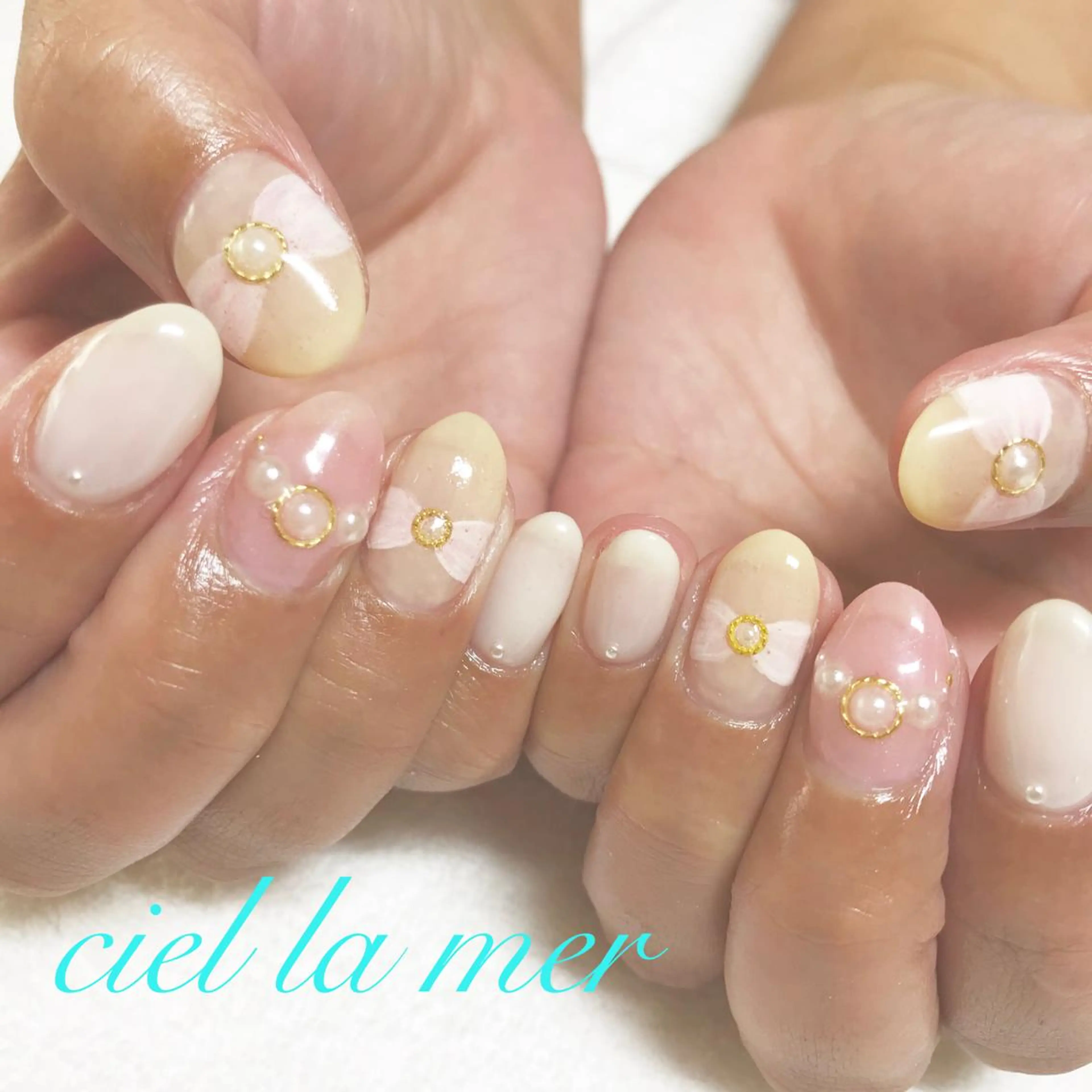 ネイル ハンドネイル フットネイル ciel la merのネイルデザイン