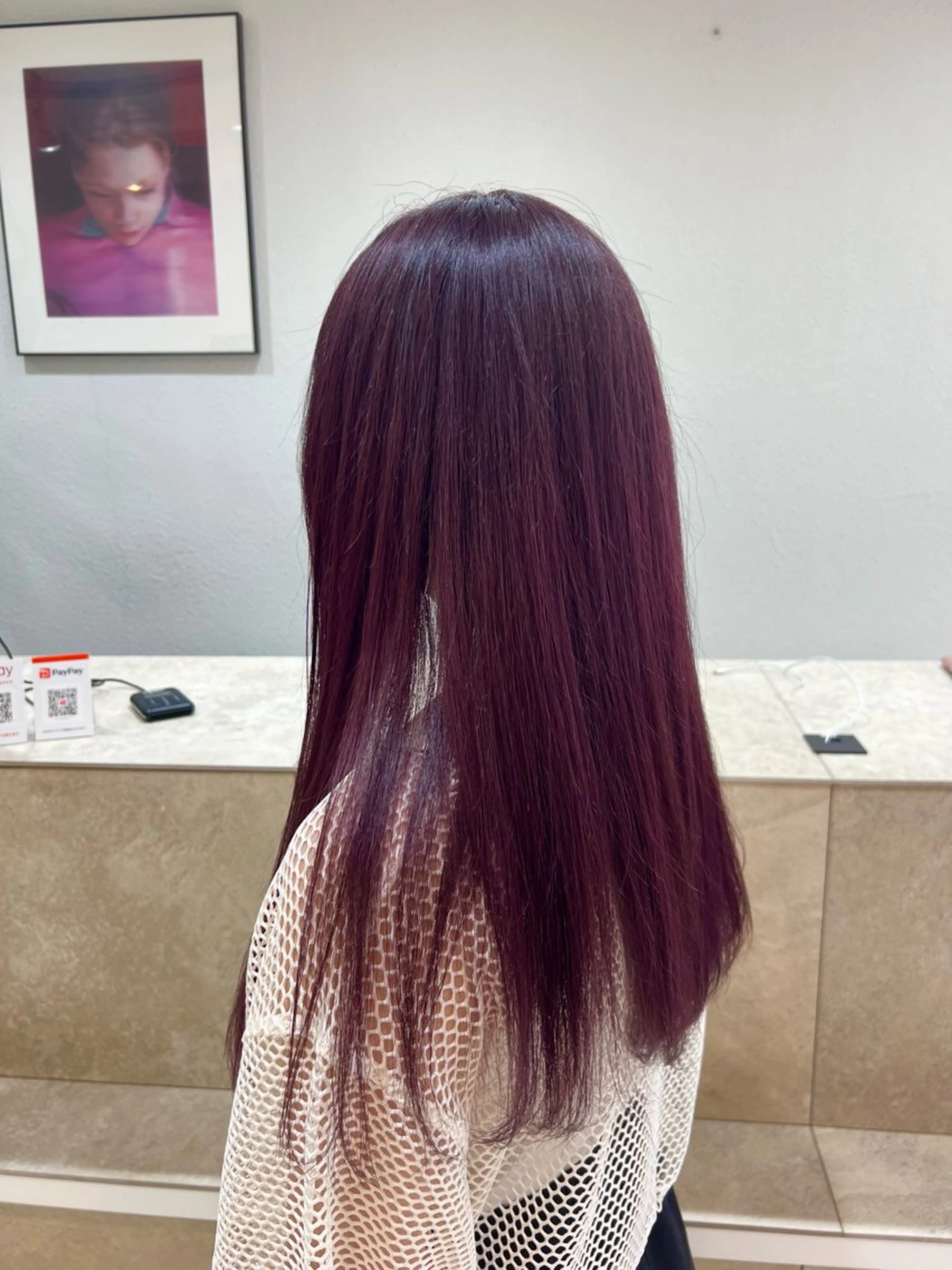 ロング カラー カシス 透明感カラー ラベンダーカラー ピンクカラー ピンクラベンダー ブリーチカラー🦋‪ 田中さくらのヘアスタイル