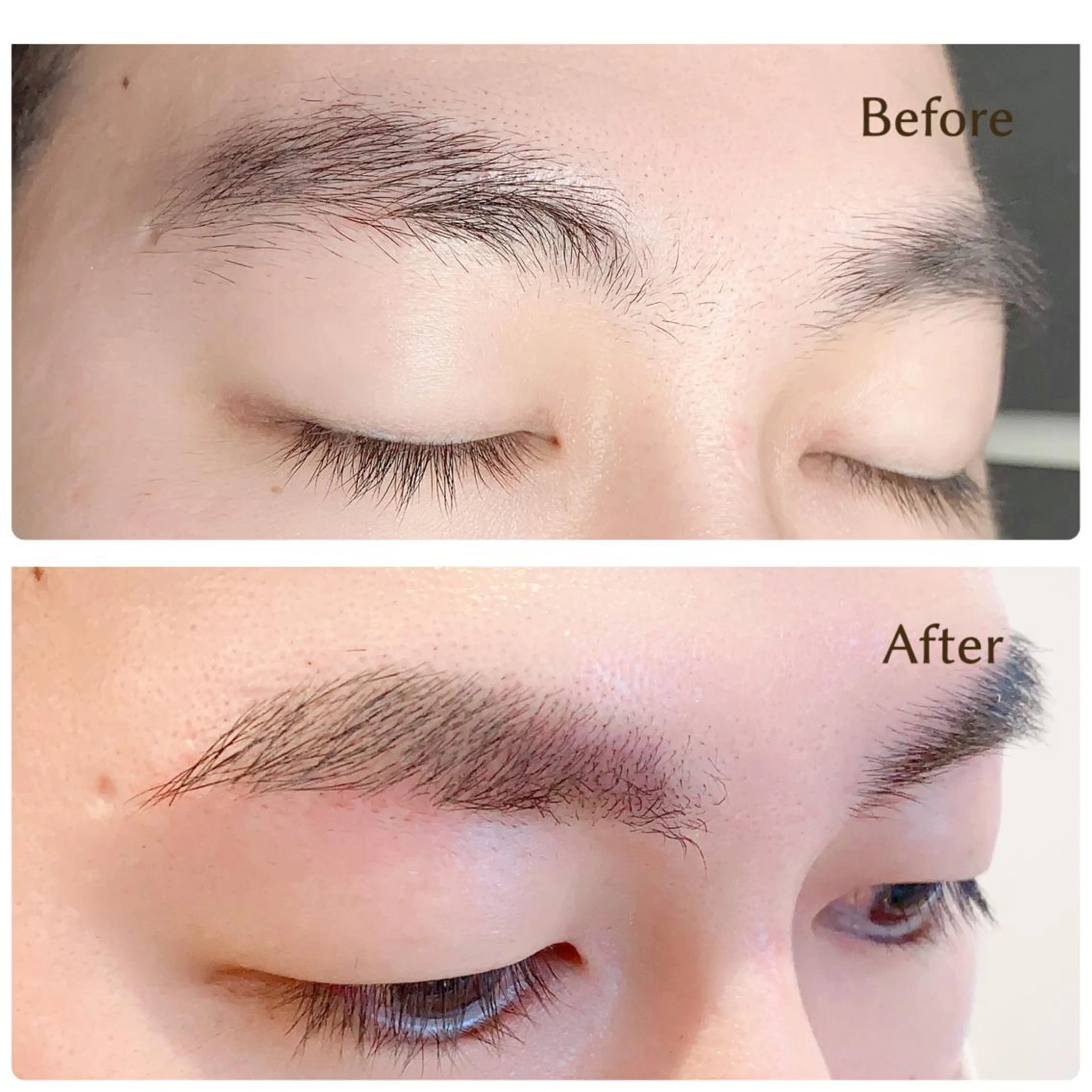 アイブロウ 眉カット メンズアイブロウ Sunny &RoyGBiv所属・松本 かなこのマツエク・マツパデザイン