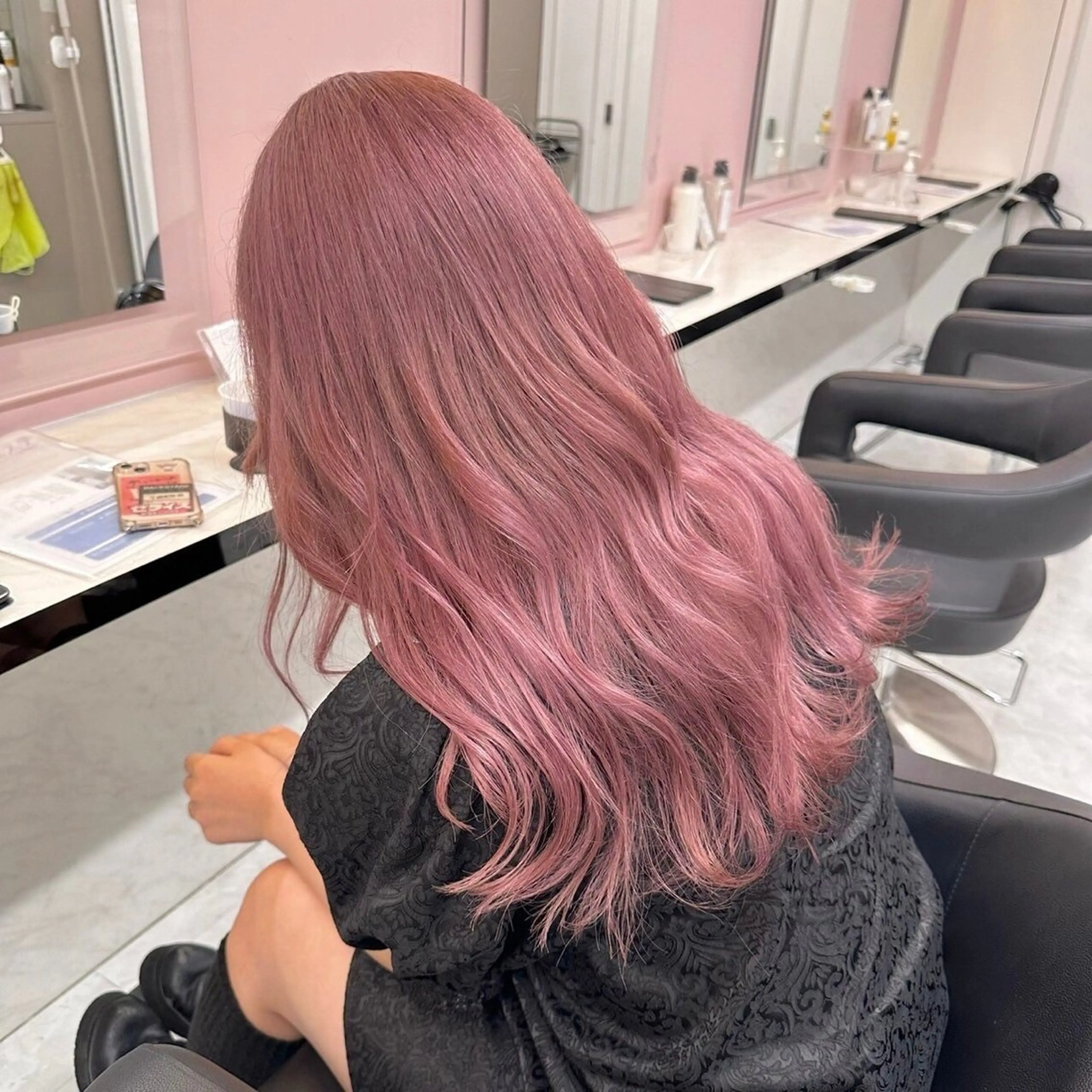 ロング カラー ヘアアレンジ ヘアカラー ブリーチ無し透明感 🕊AZUSAのヘアスタイル